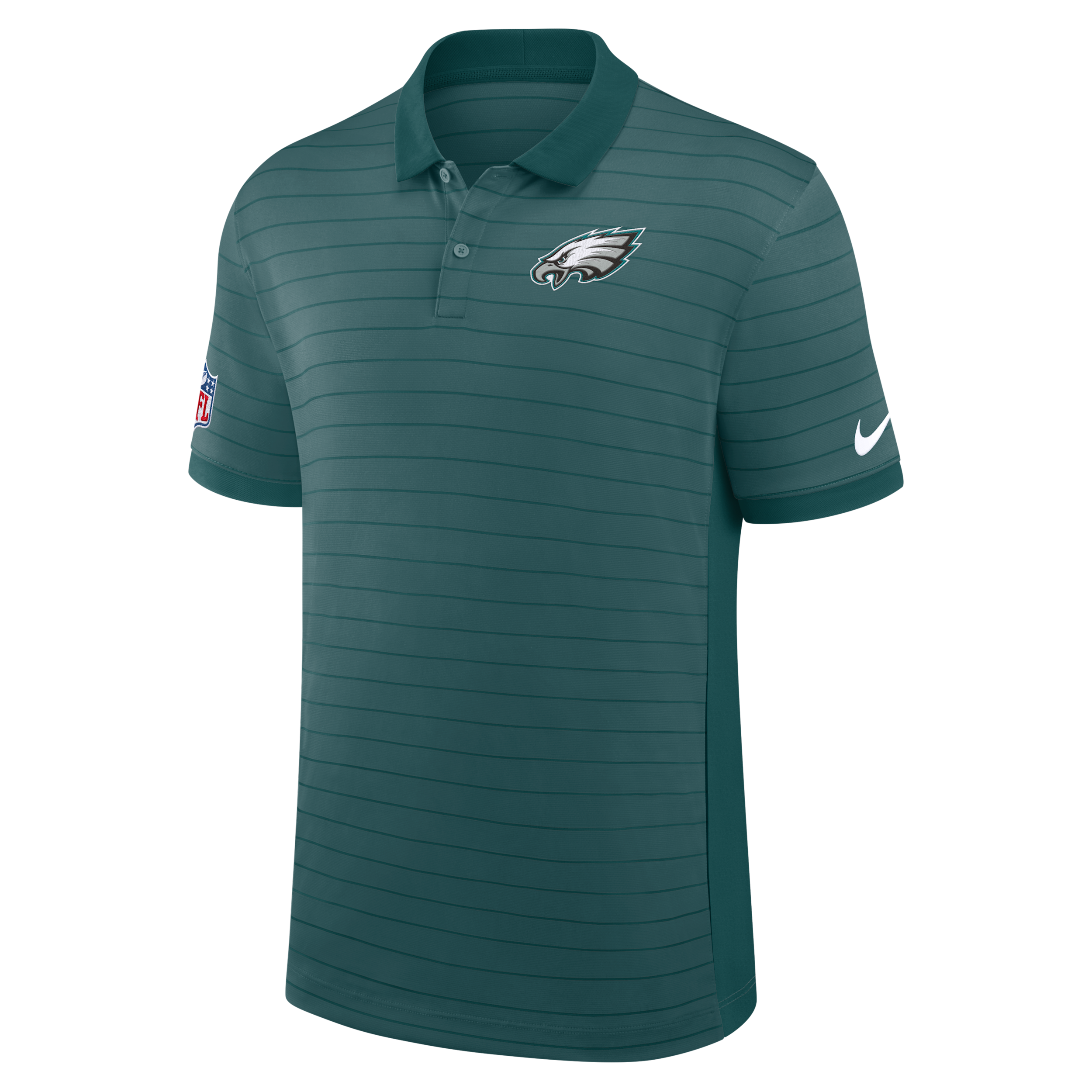 Nike Midnight Green Philadelphia Eagles Sideline Victory Stripe Performance Polo