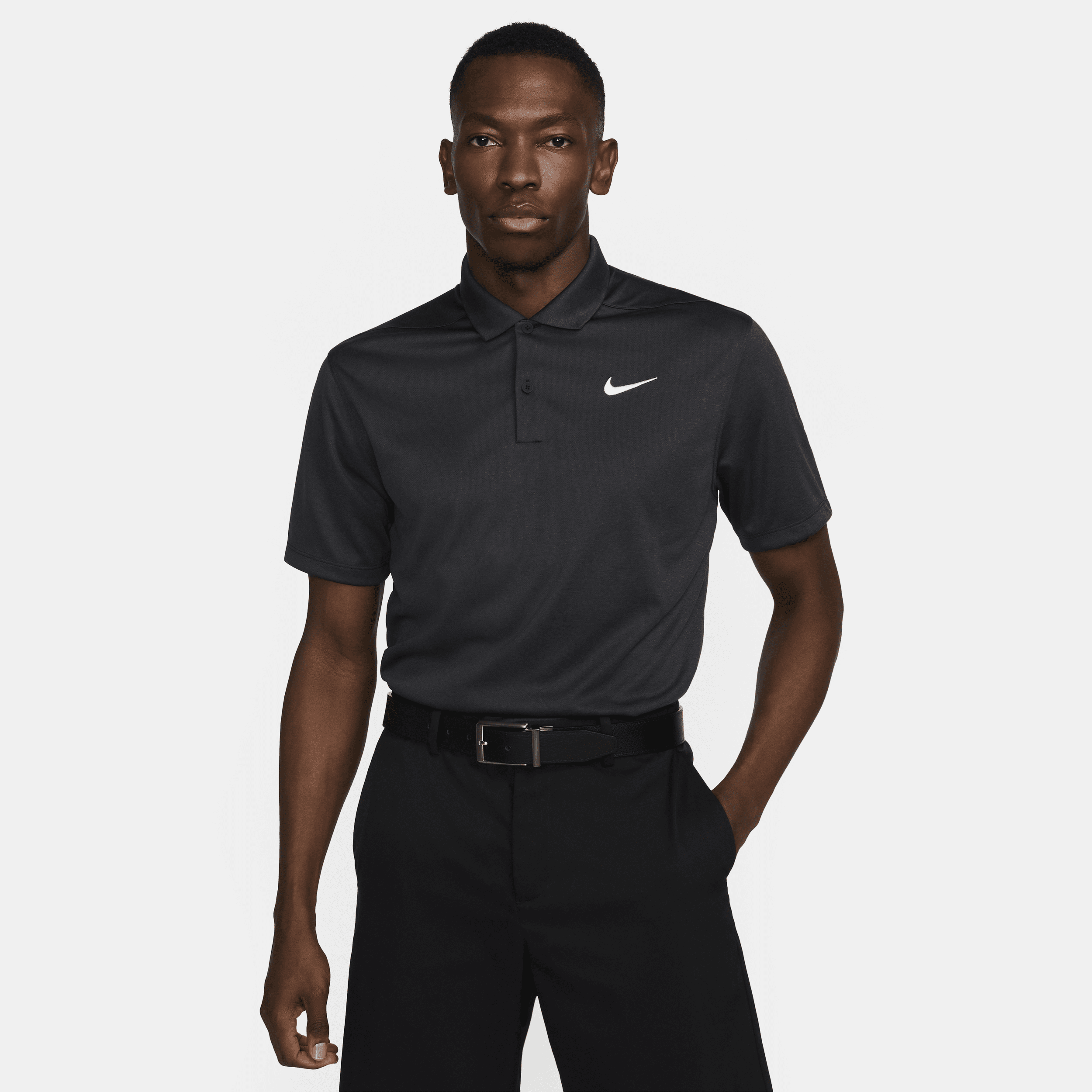 Nike Men's Victory+ Dri-fit Golf Polo In Black