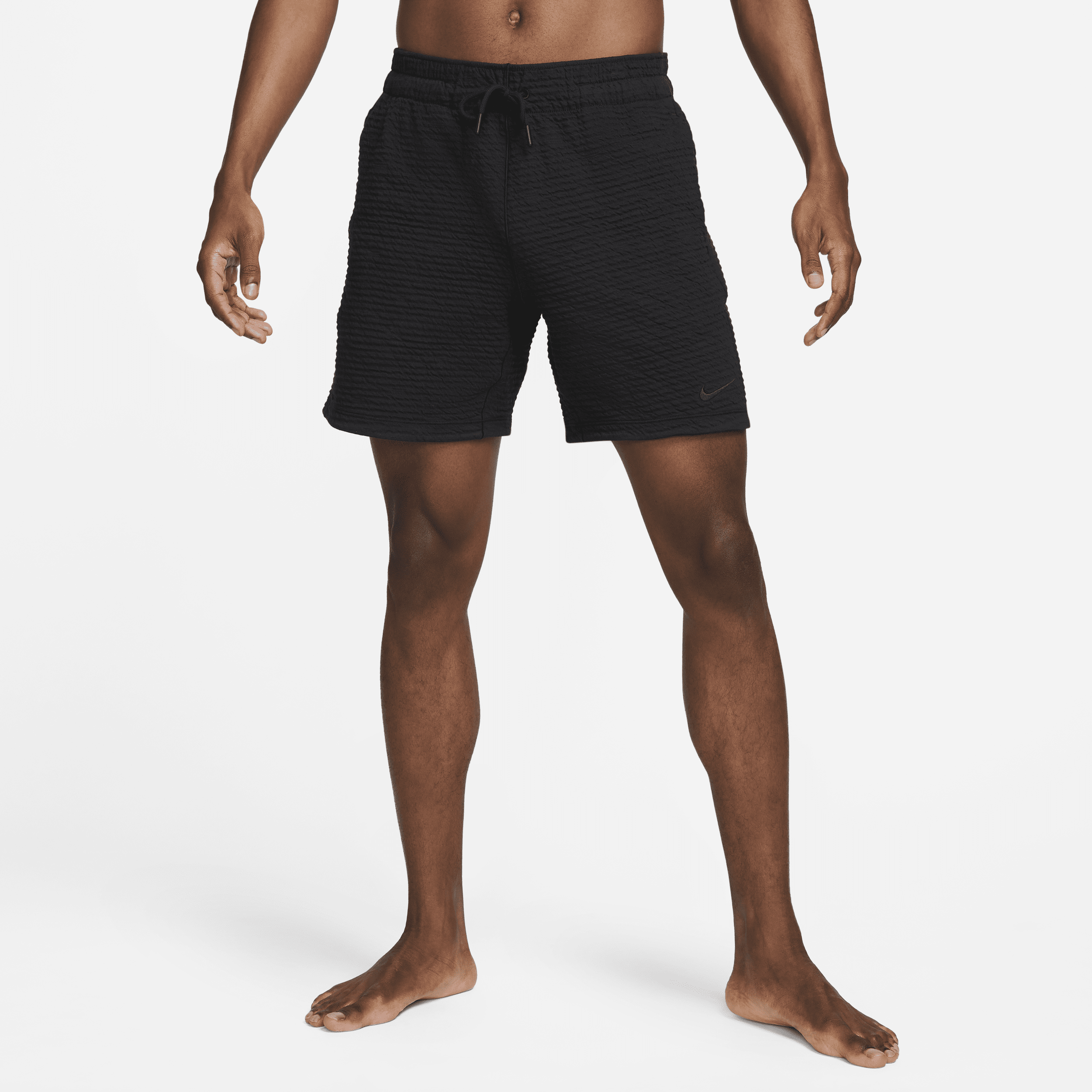 Nike Men's  Yoga Dri-fit 7" Unlined Shorts In Black