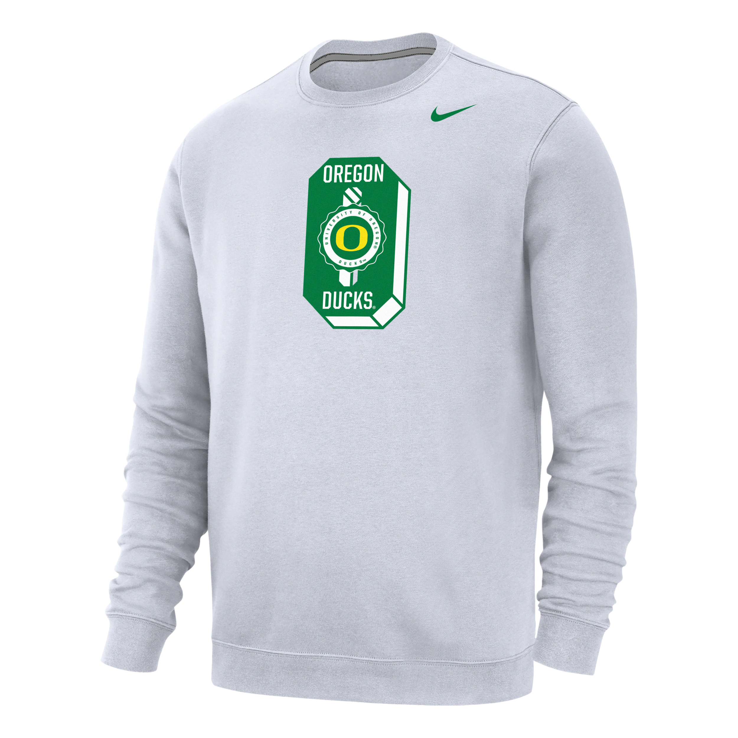 Nike Oregon Club Fleece  Men's College Sweatshirt In White