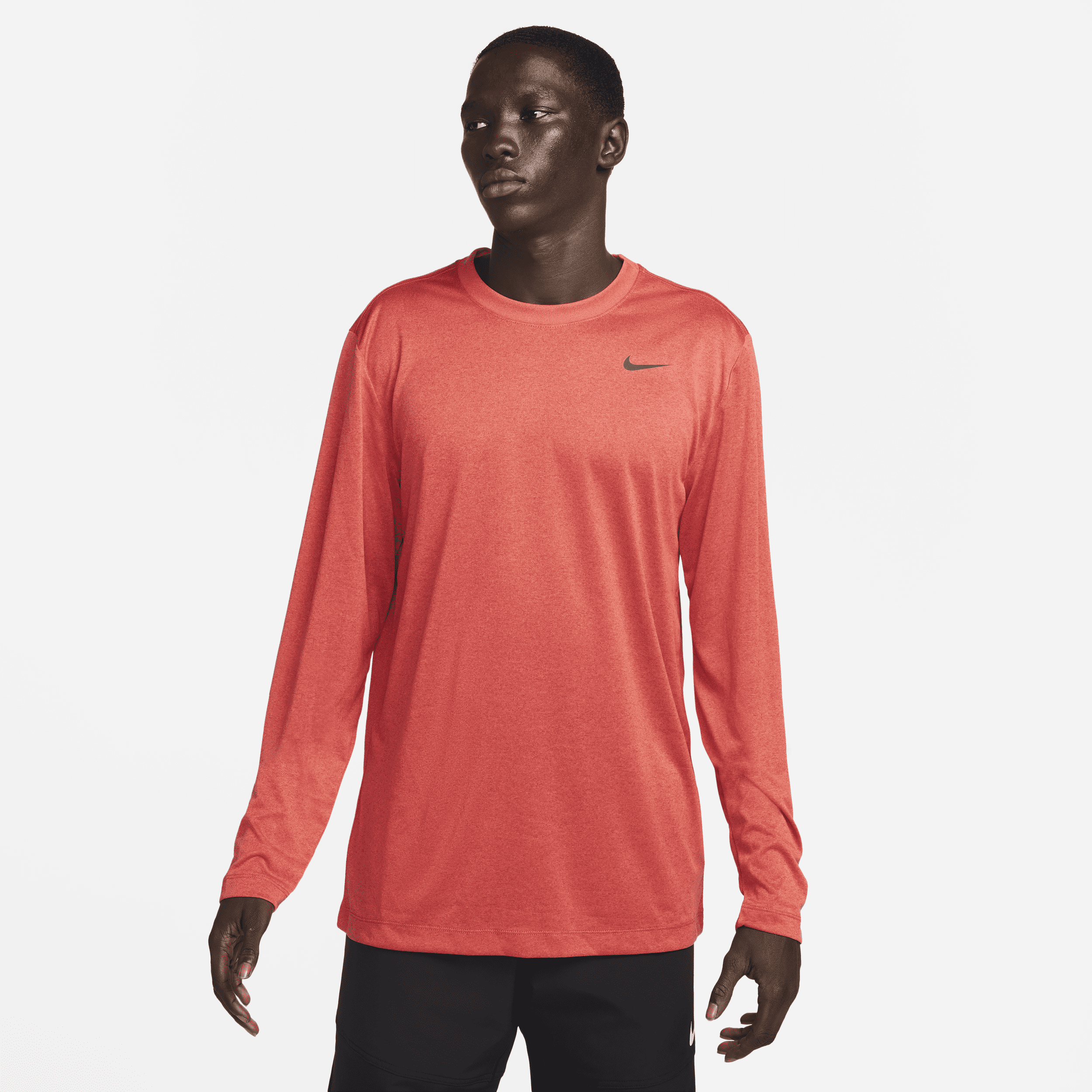 Nike Men's Dri-fit Legend Long-sleeve Fitness Top In Red