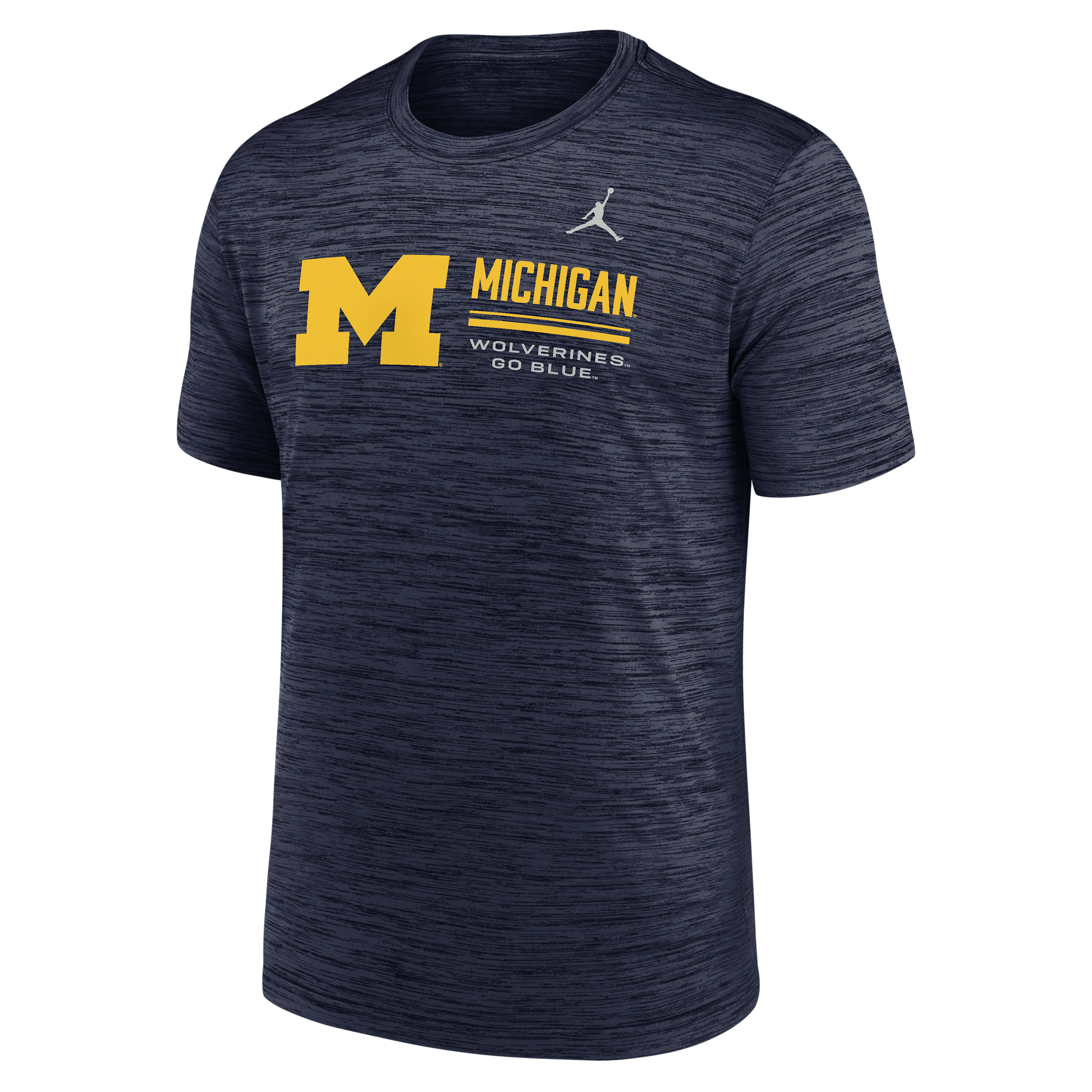 Men's Michigan Sideline Velocity Jordan Brand Dri-FIT College T-Shirt in Blue | 0JER41SMWN-PCW
