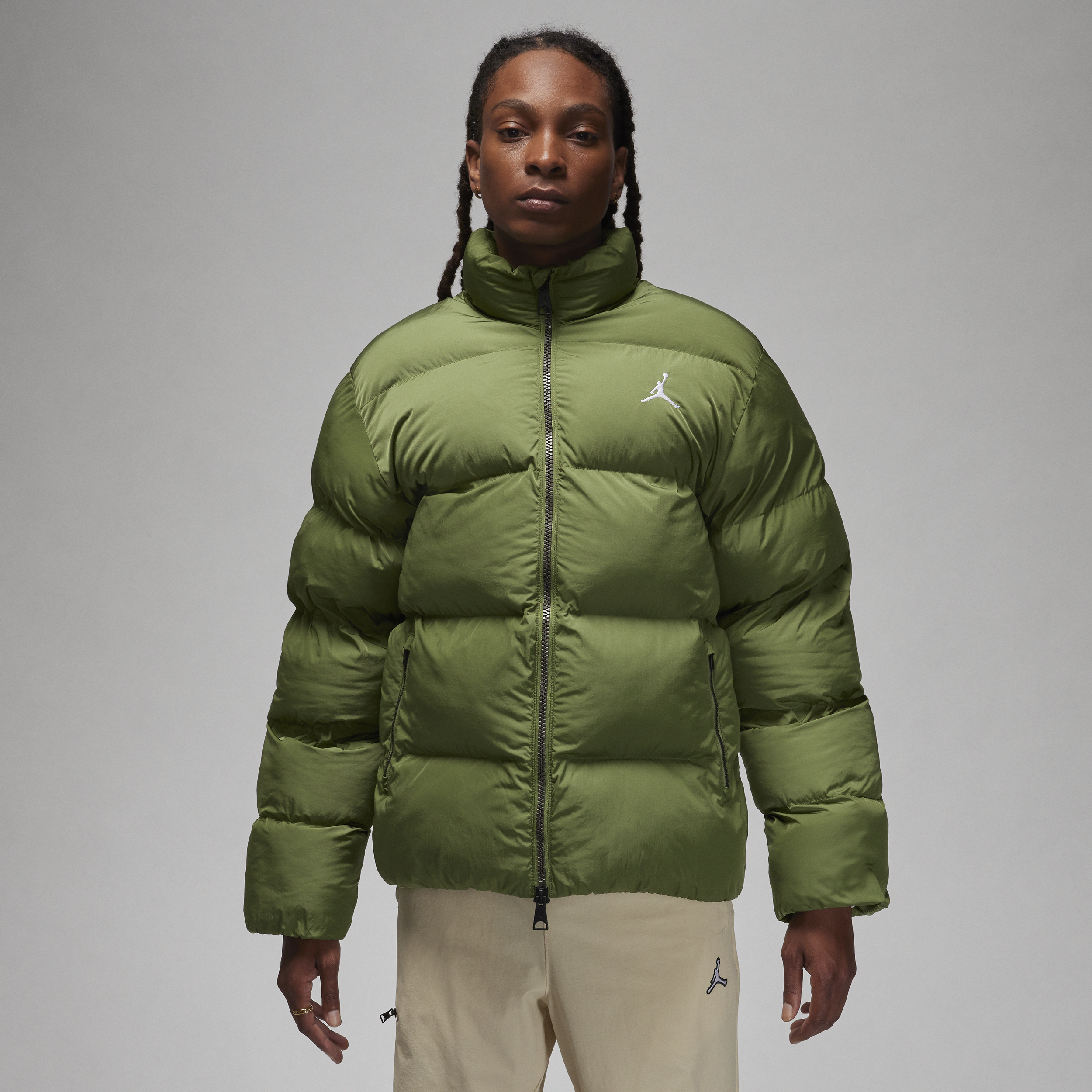 Jordan Men's  Essentials Poly Puffer Jacket In Green