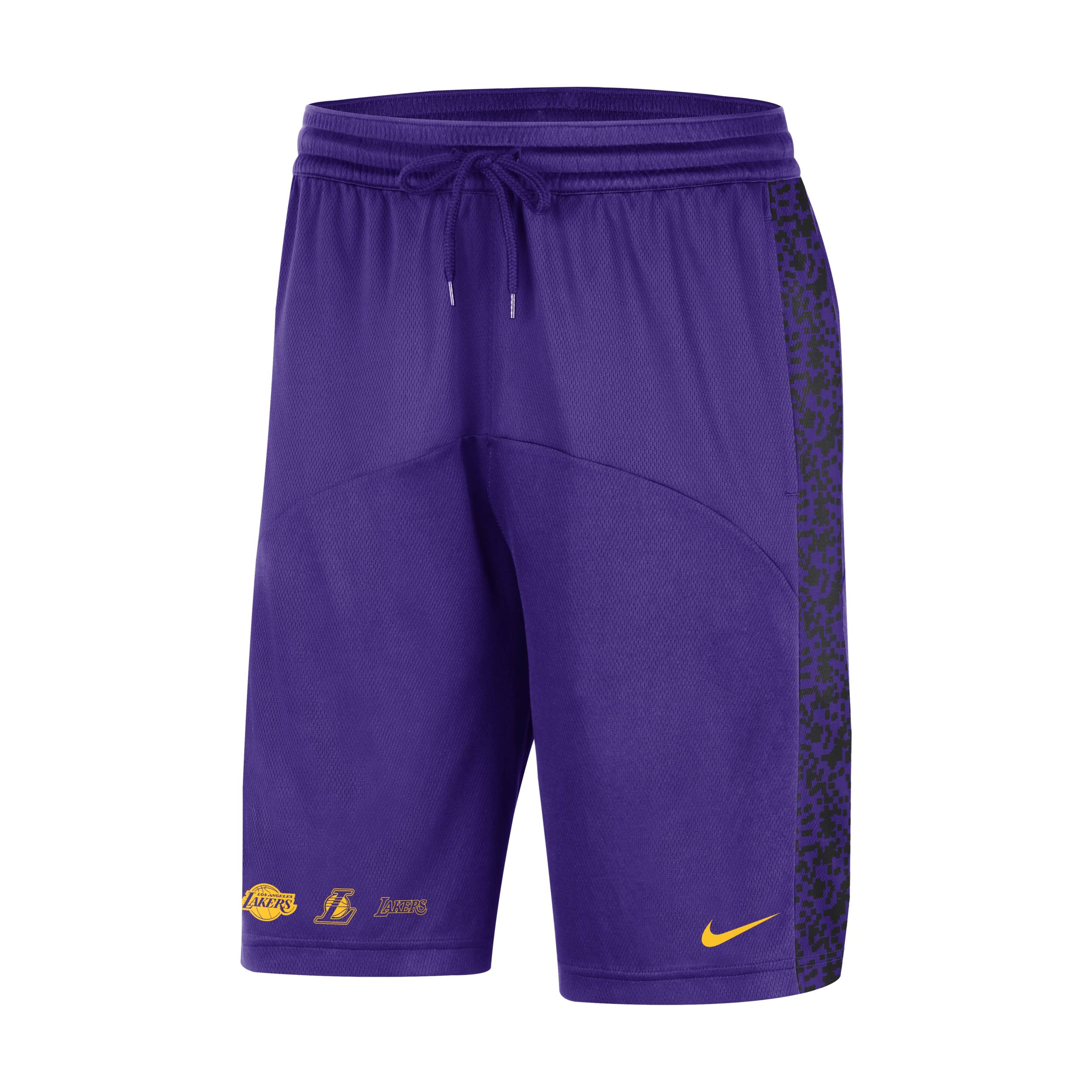 Shop Nike Los Angeles Lakers Starting 5 Courtside  Men's Dri-fit Nba Graphic Shorts In Purple
