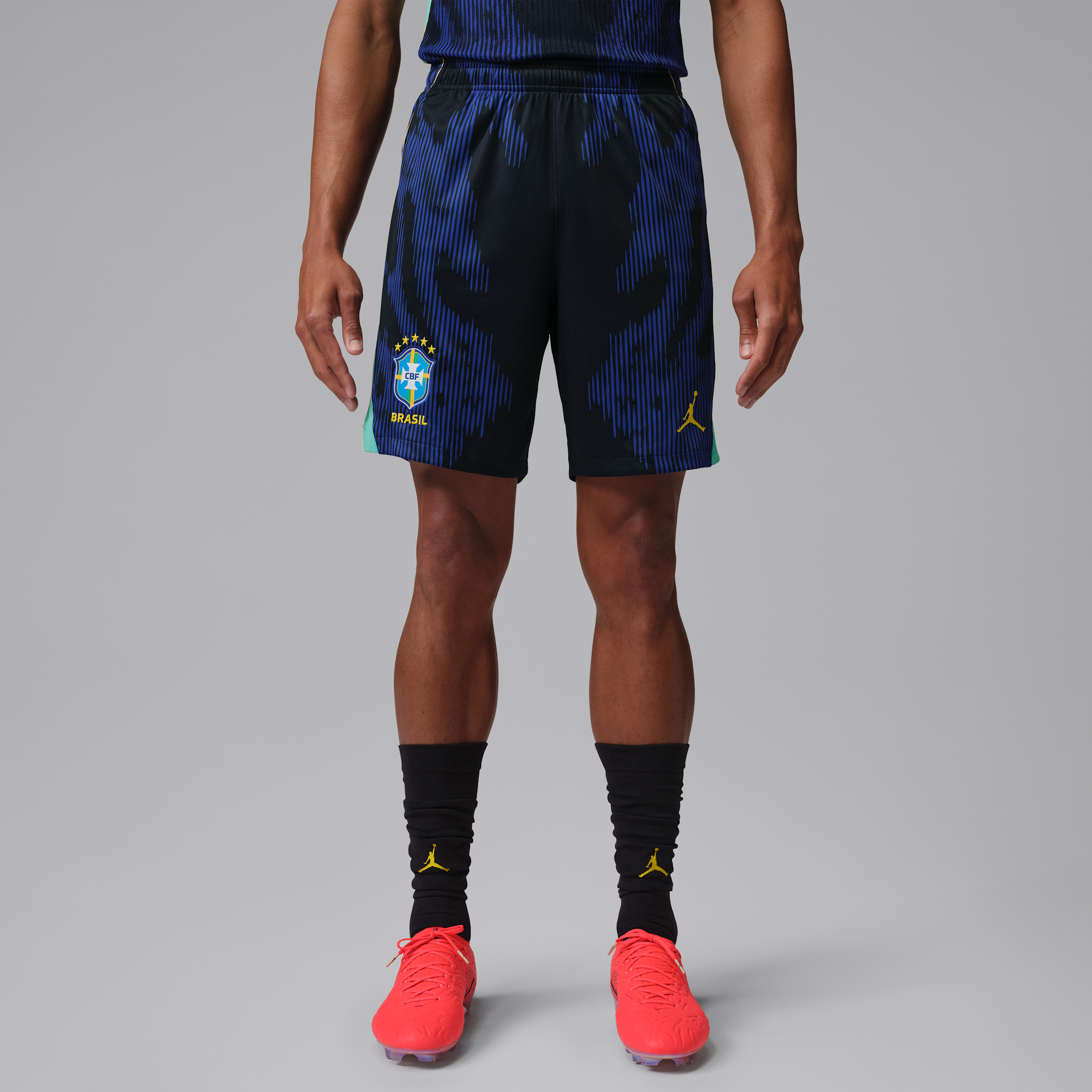 Men's Brazil 2026 Stadium Away Jordan Dri-FIT Soccer Replica Shorts in Blue | IU1073-417