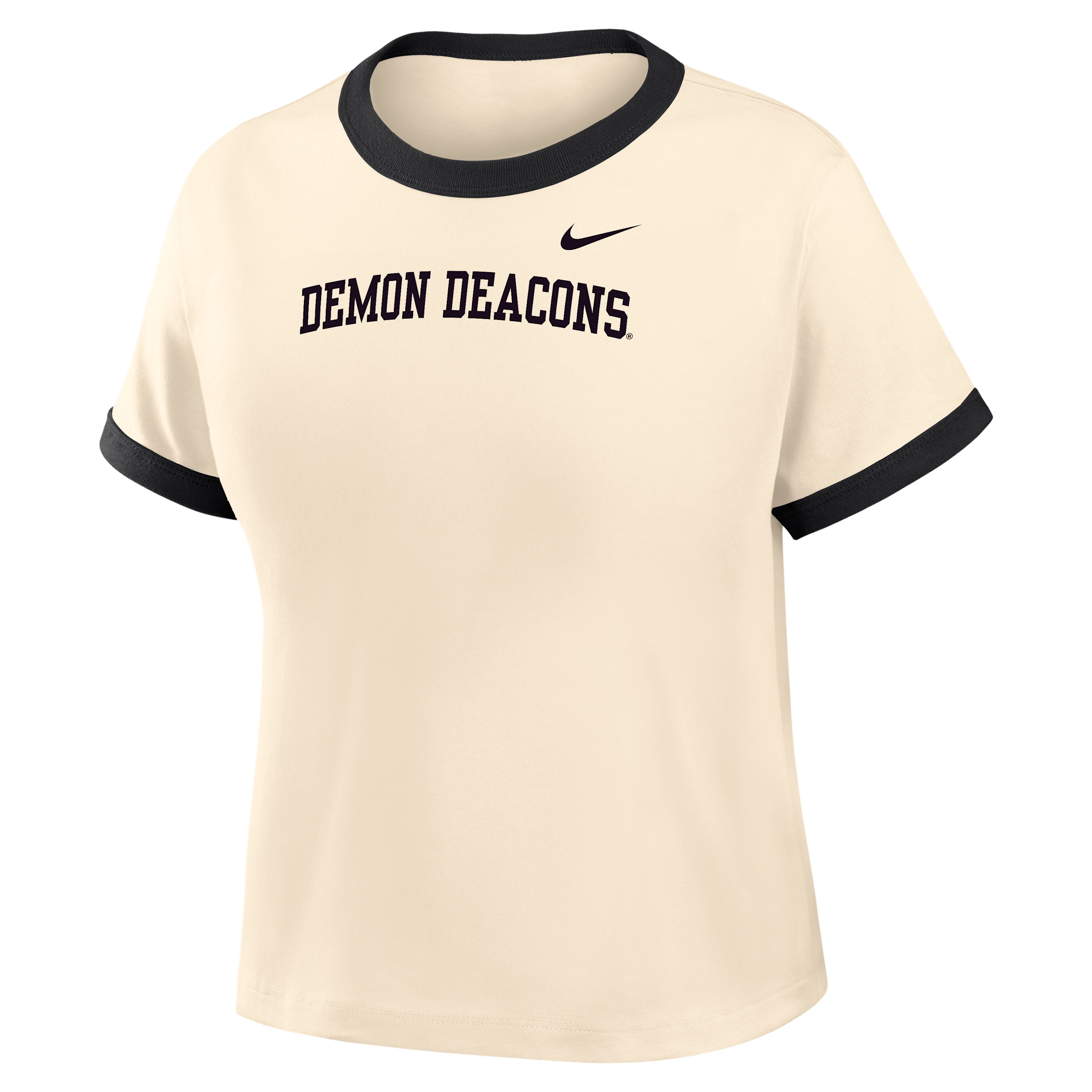 Nike Women's College (Wake Forest Ringer T-Shirt in Brown | IV9441-120