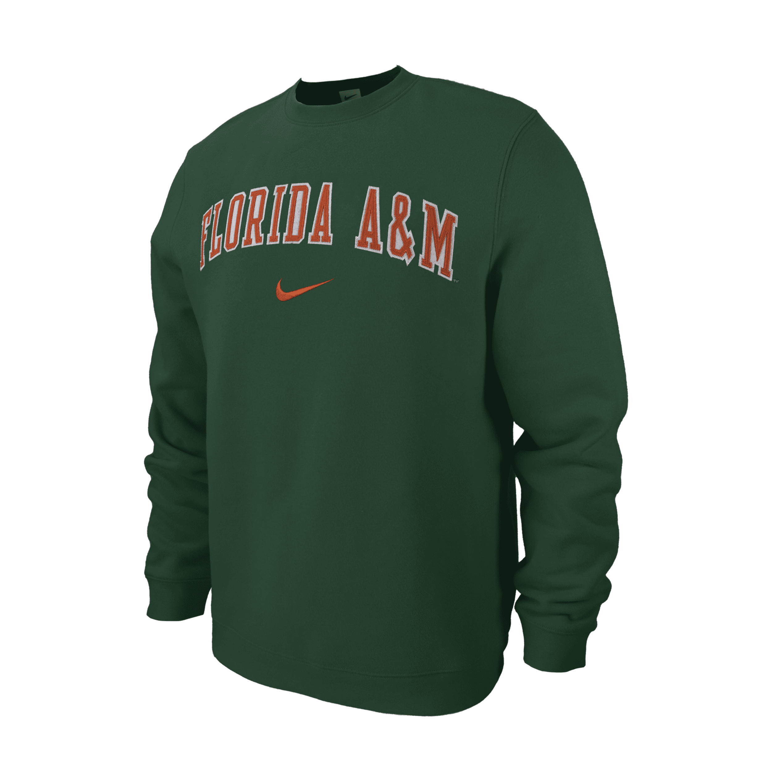 Nike Famu Club Fleece  Men's College Crew-neck Sweatshirt In Green