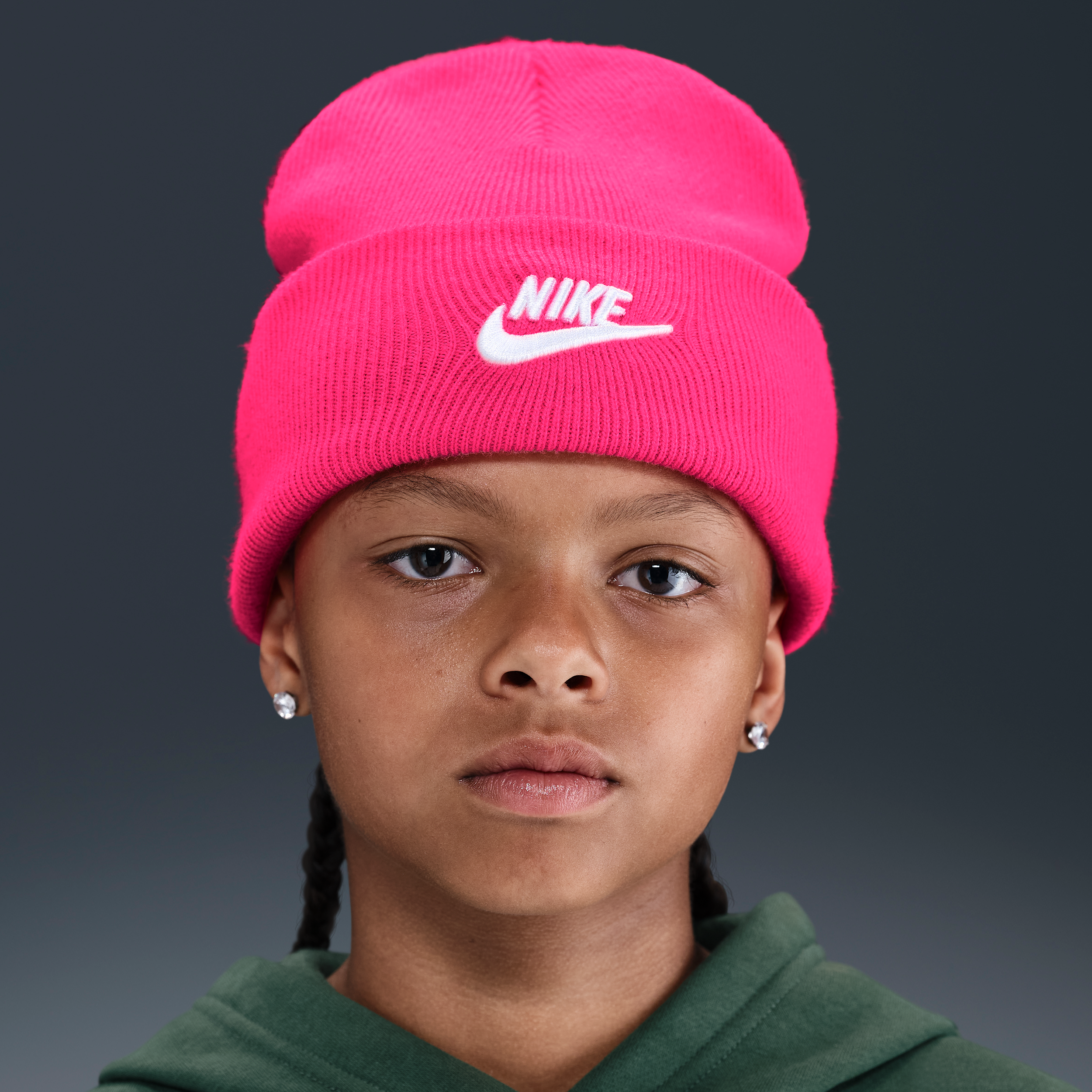 Nike Peak Big Kids' Beanie In Pink