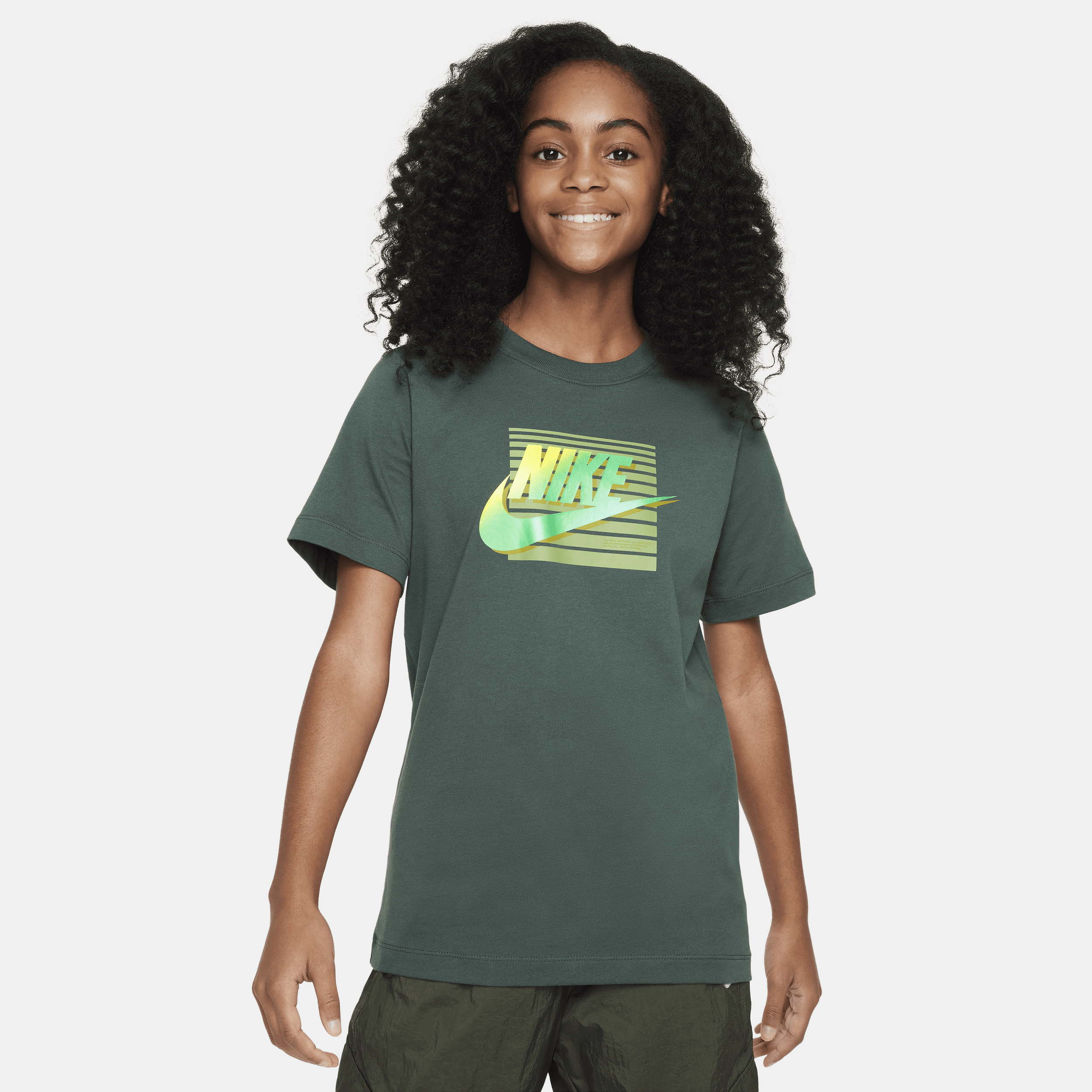 Nike Sportswear Big Kids' T-shirt In Green