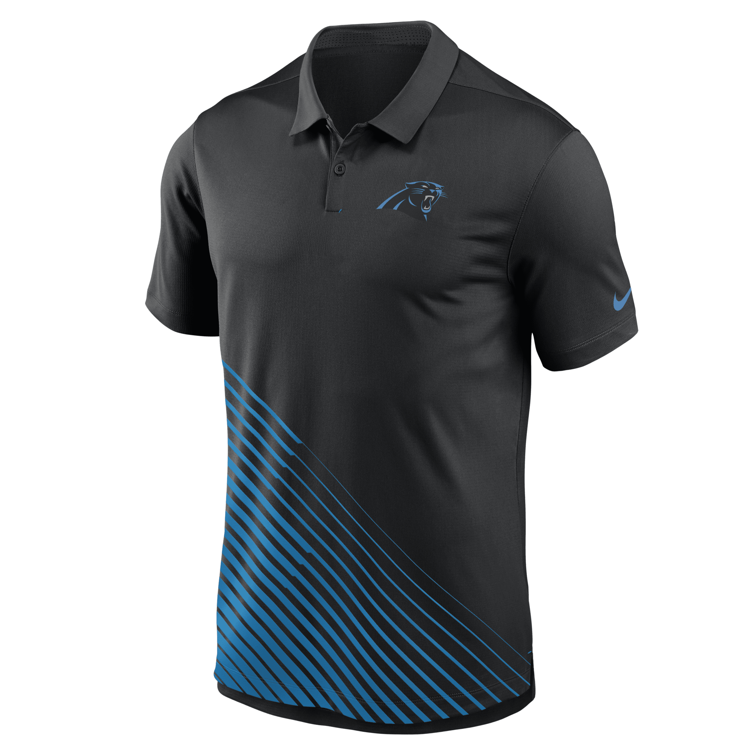 Shop Nike Men's Dri-fit Yard Line (nfl Carolina Panthers) Polo In Black