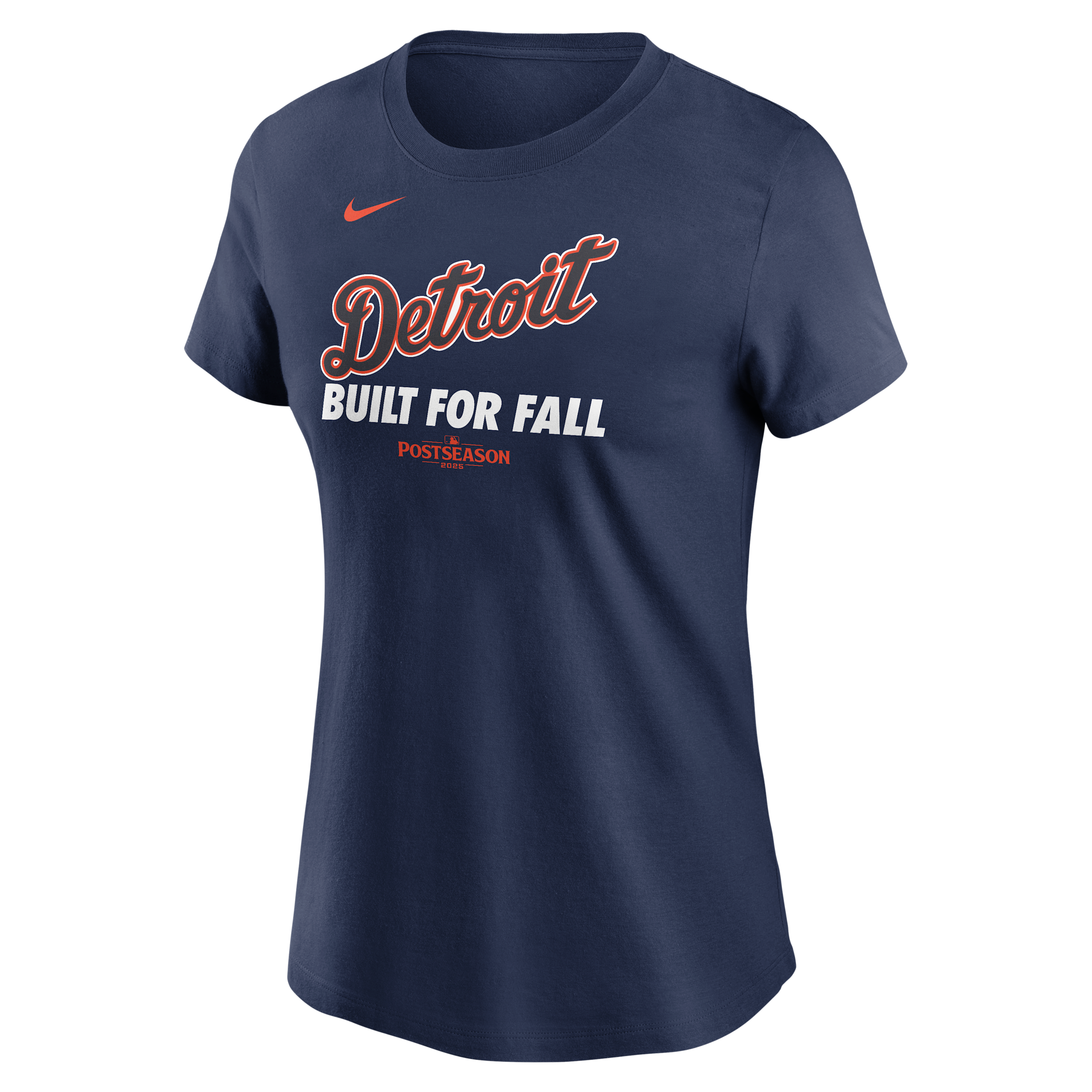 Nike Detroit Tigers 2025 Postseason Authentic Collection Women's Mlb T-shirt In Blue