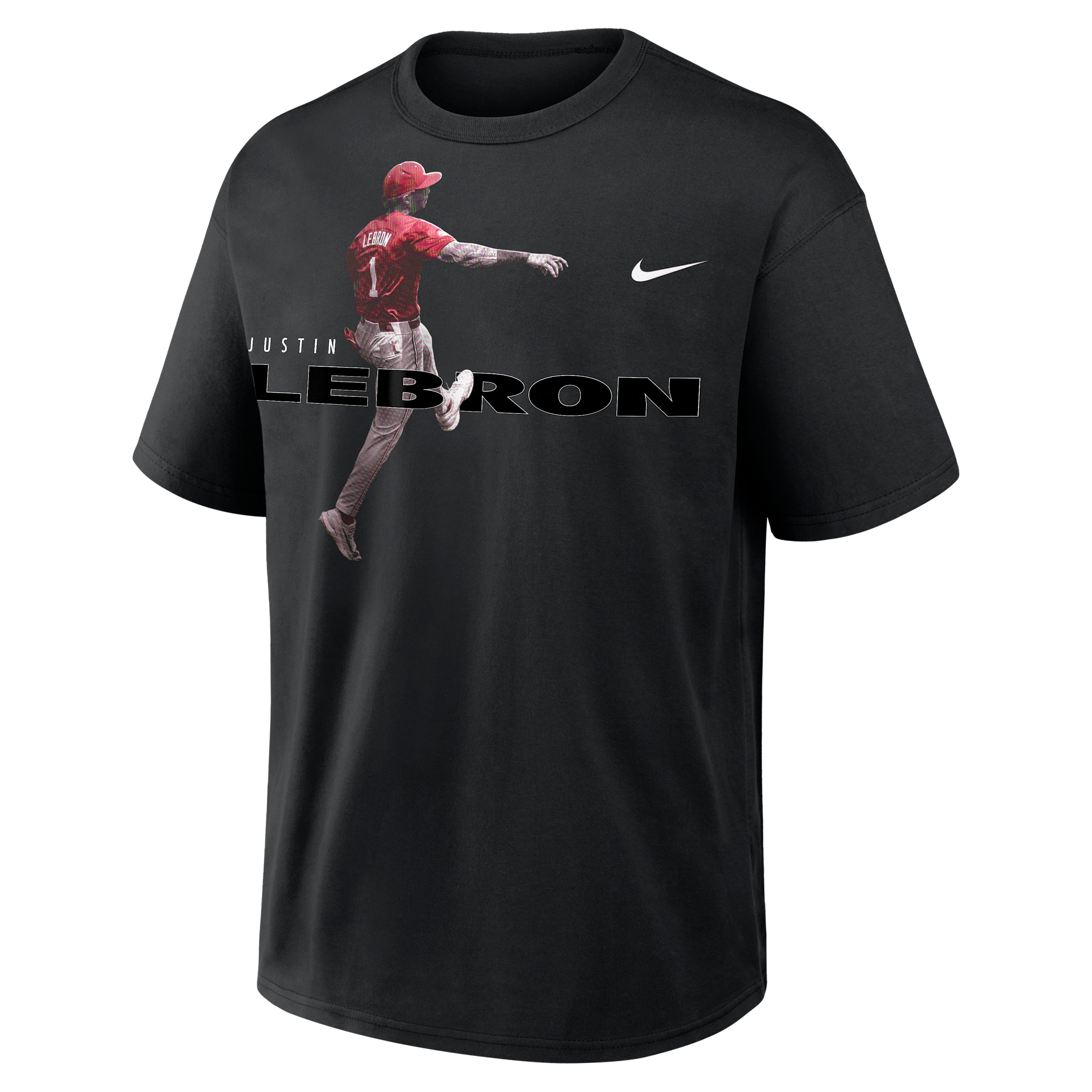 Justin Lebron Alabama Athlete Energy Max90 Nike Men's College T-Shirt in Black | 04T600AJ1L-RC8