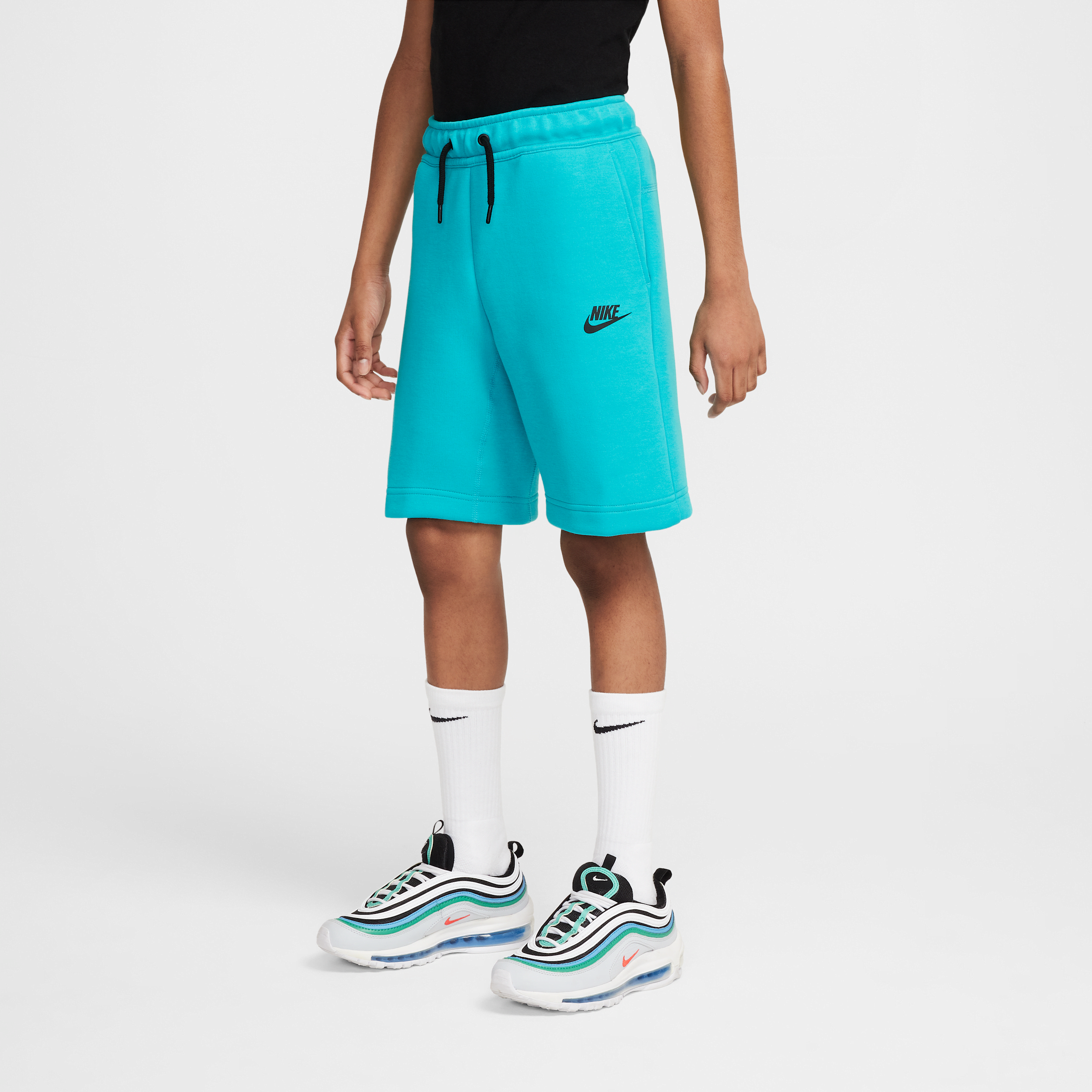 Nike Tech Fleece Big Kids' (boys') Shorts In Green
