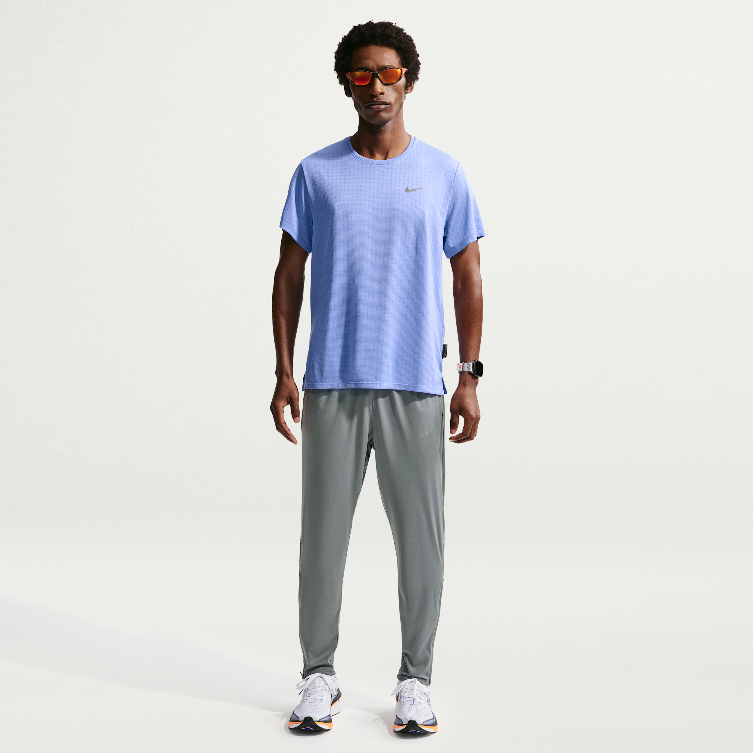 Nike Men's Miler Dri-FIT Knit Running Pants in Grey | IF2064-084