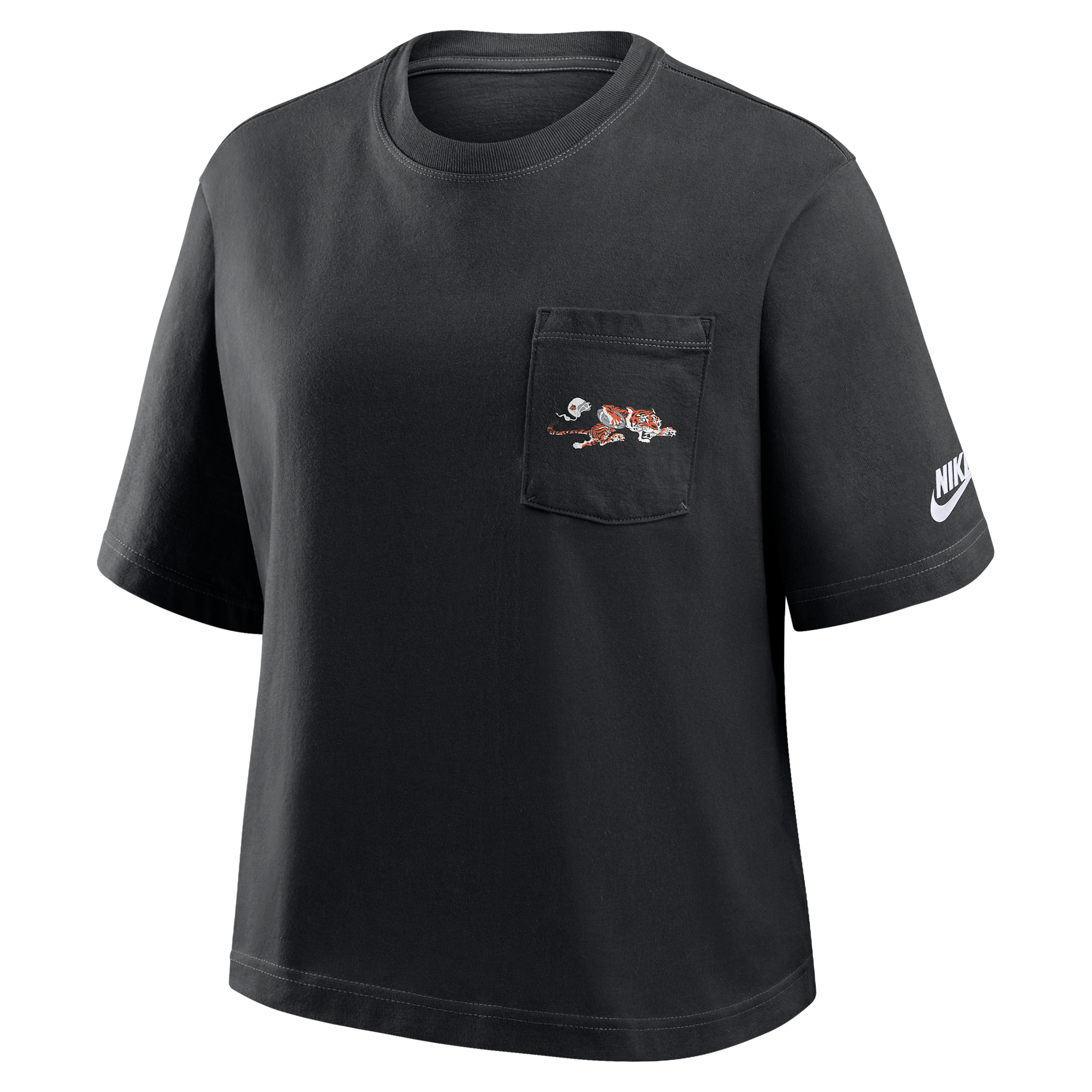 Nike Pittsburgh Steelers Rewind Pocket Boxy Women's Nfl T-shirt In Black