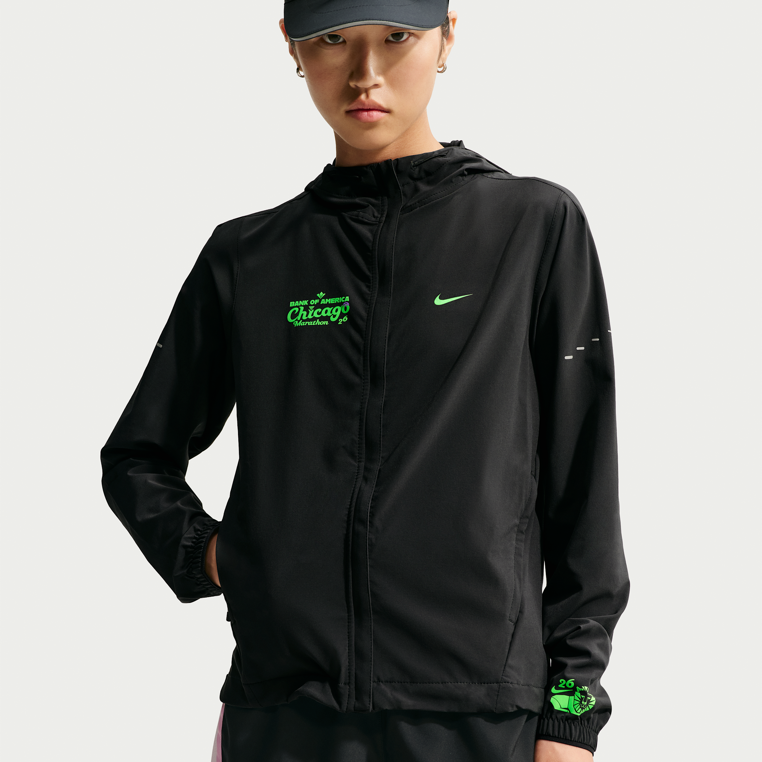 Nike Women's Swift Repel Packable Running Jacket in Black | IO8758-010
