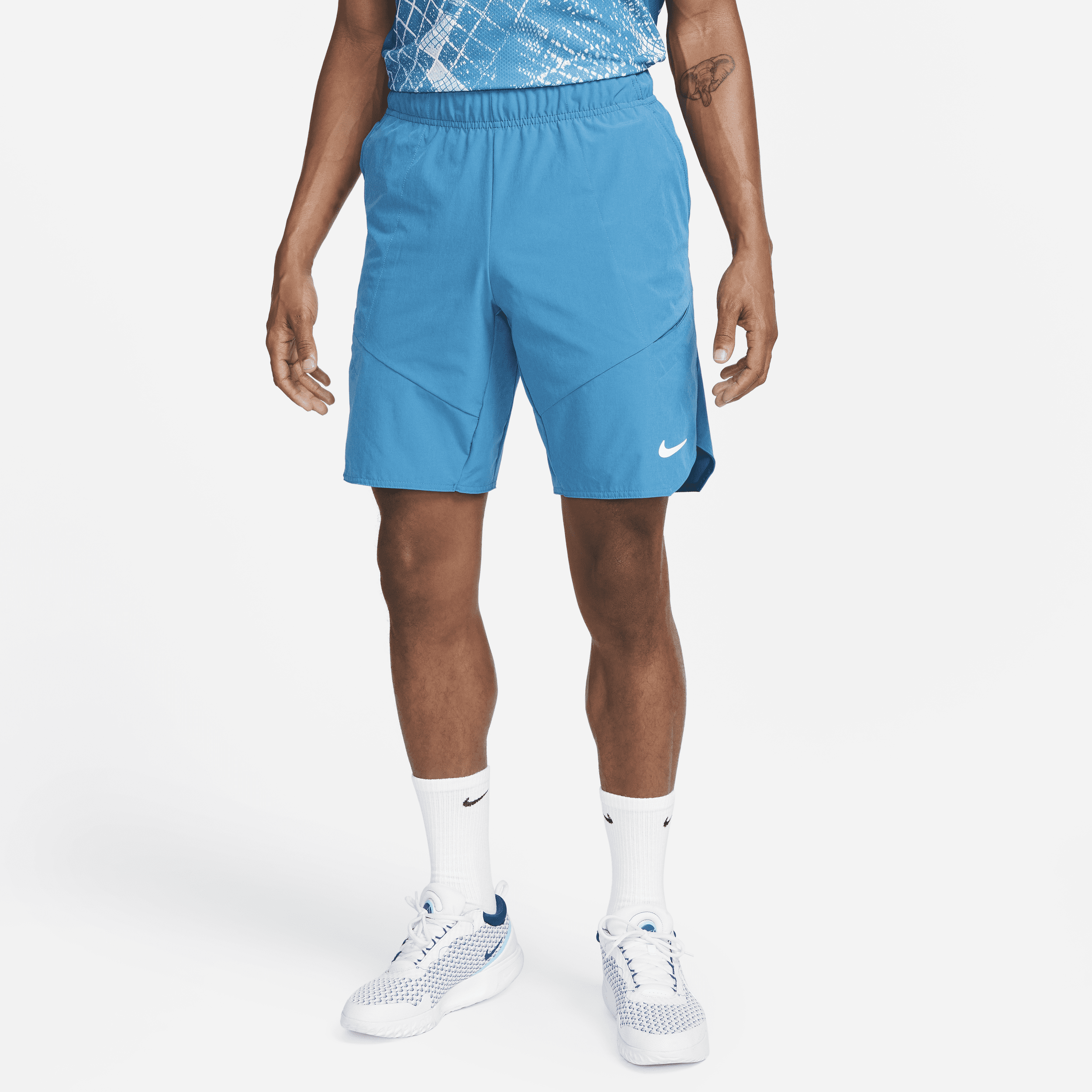 Nike Men's Court Dri-fit Advantage Tennis Shorts In Blue
