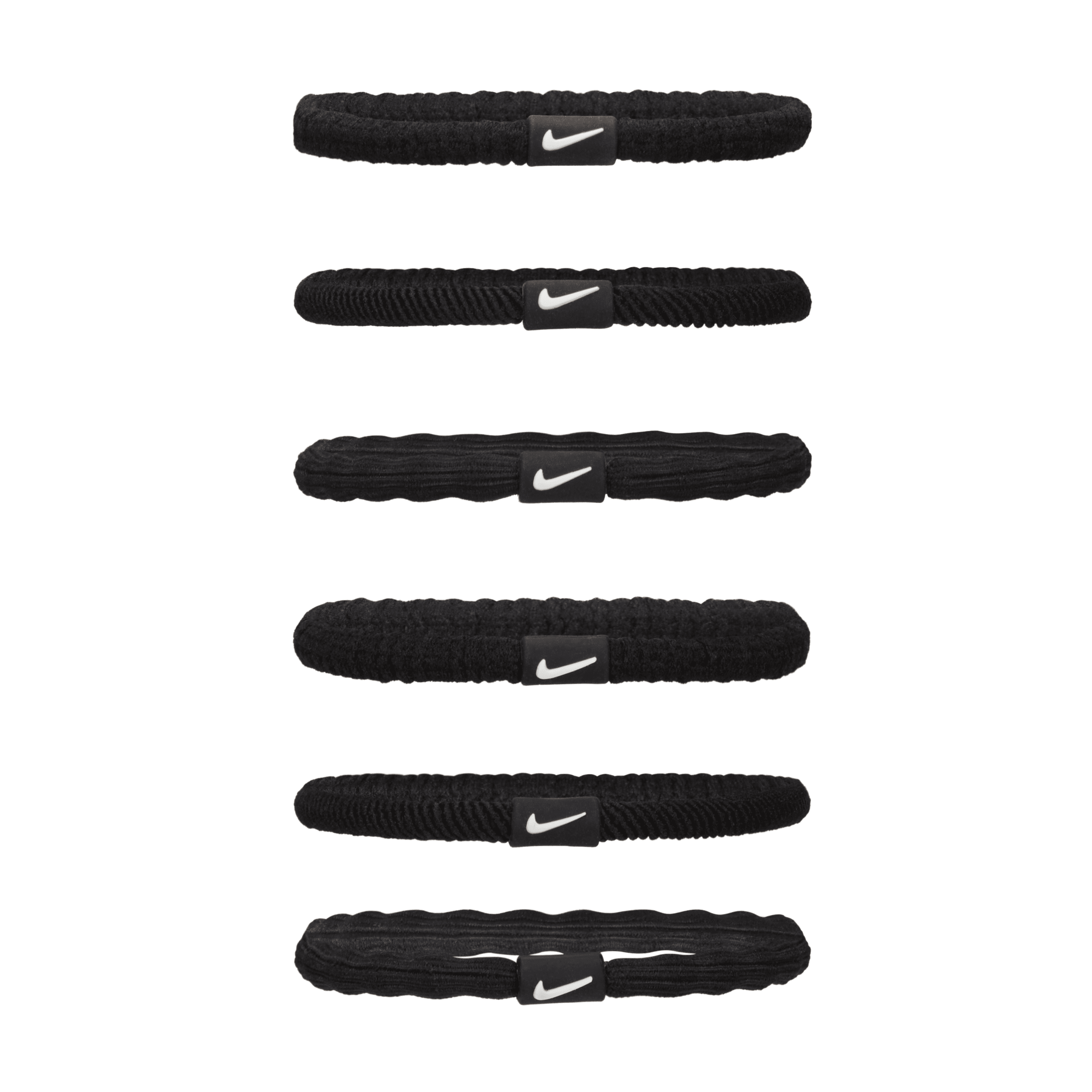 Nike Women's Flex Hair Ties (6 Pack) In Black