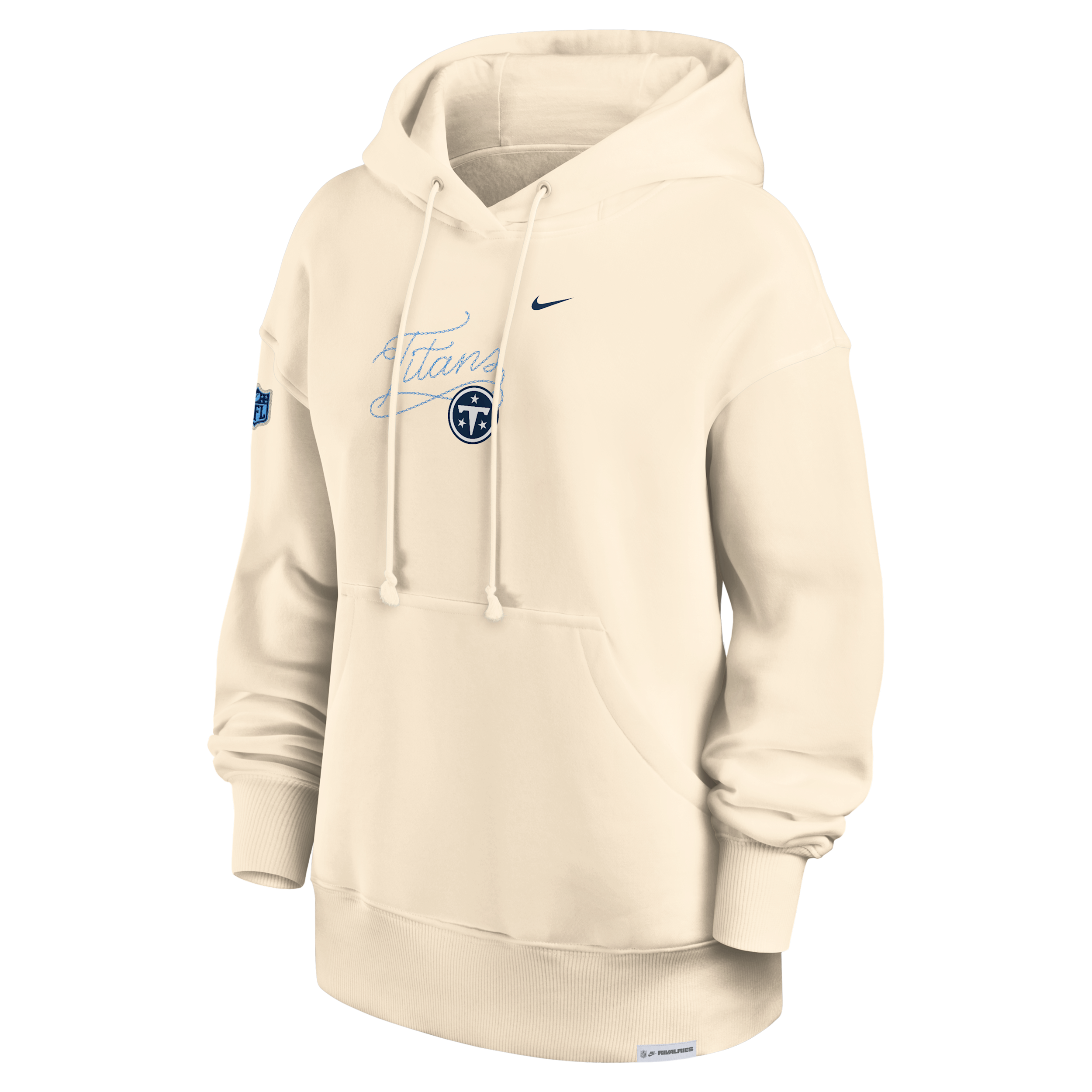 Tennessee Titans Rivalries Collection Phoenix Nike Women's NFL Oversized Pullover Hoodie in Brown | 01N515A9V-5RY