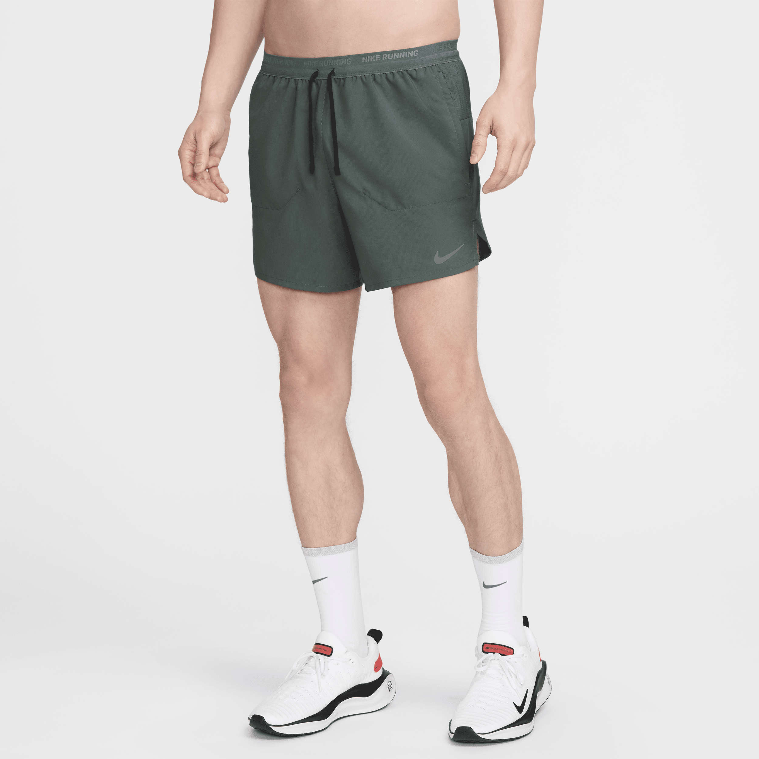 Shop Nike Men's Stride Dri-fit 5" 2-in-1 Running Shorts In Green