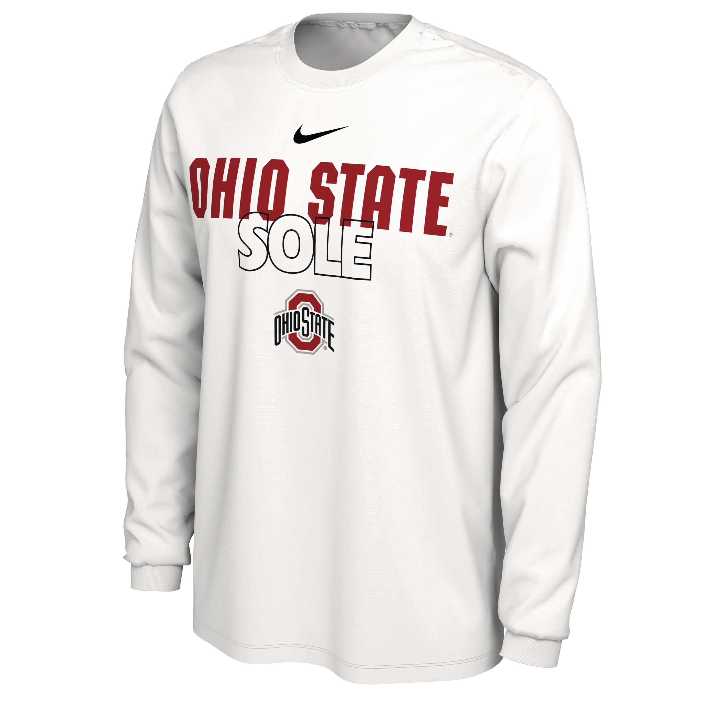 Shop Nike Ohio State Legend  Men's Dri-fit College Long-sleeve T-shirt In White