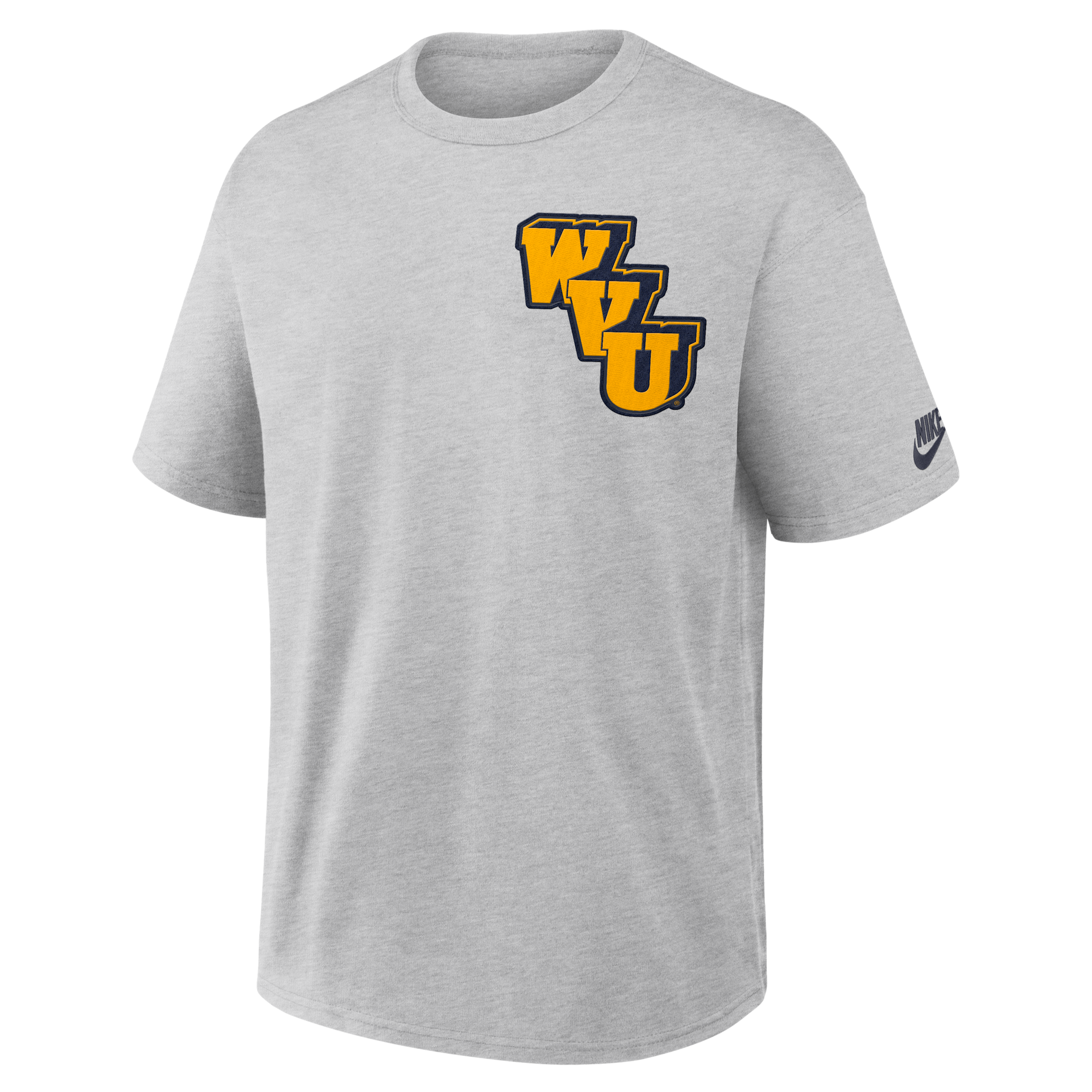 Nike Men's West Virginia Mountaineers Grey Heather Max90 Legacy T-Shirt, XXL, Gray