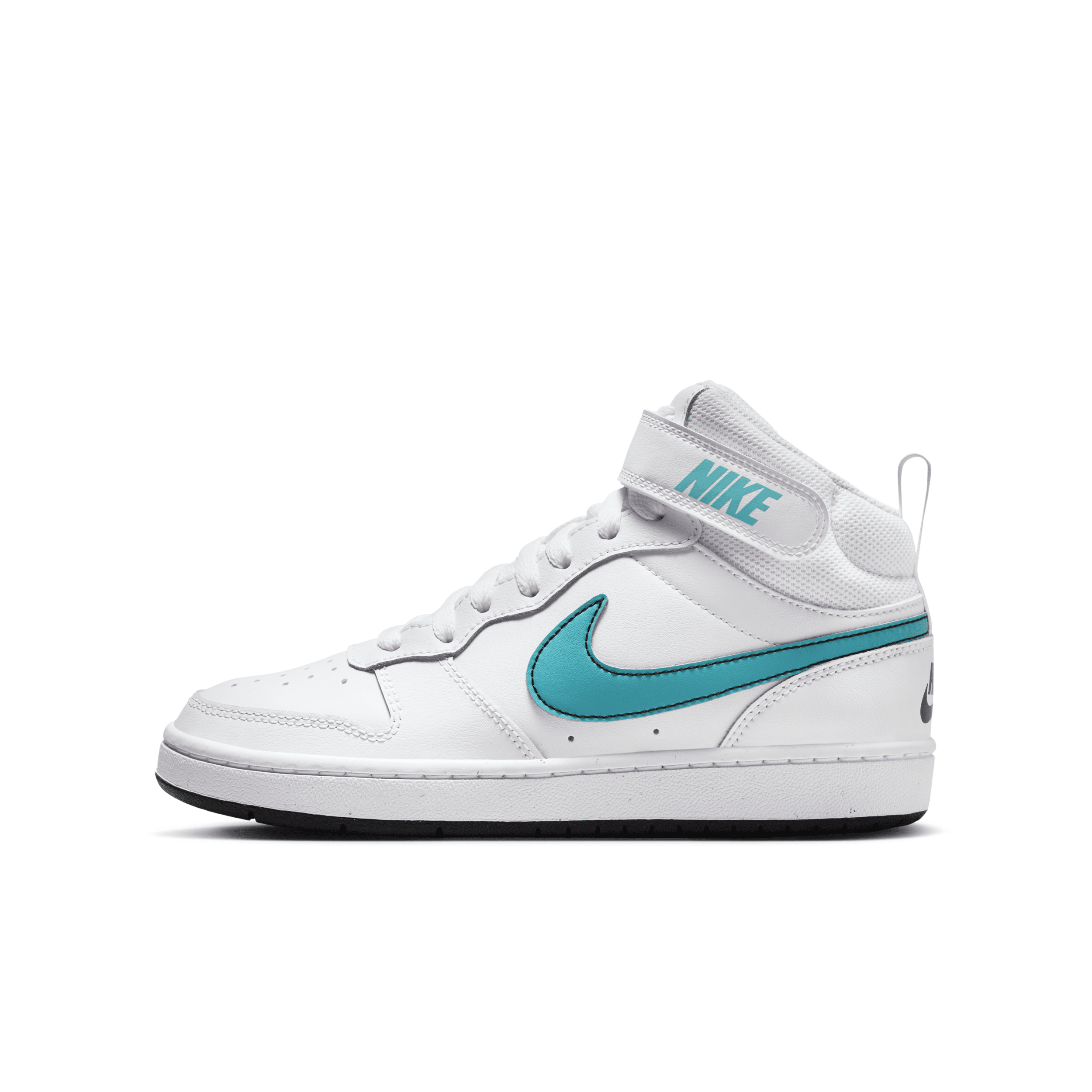 Shop Nike Court Borough Mid 2 Big Kids' Shoes In White