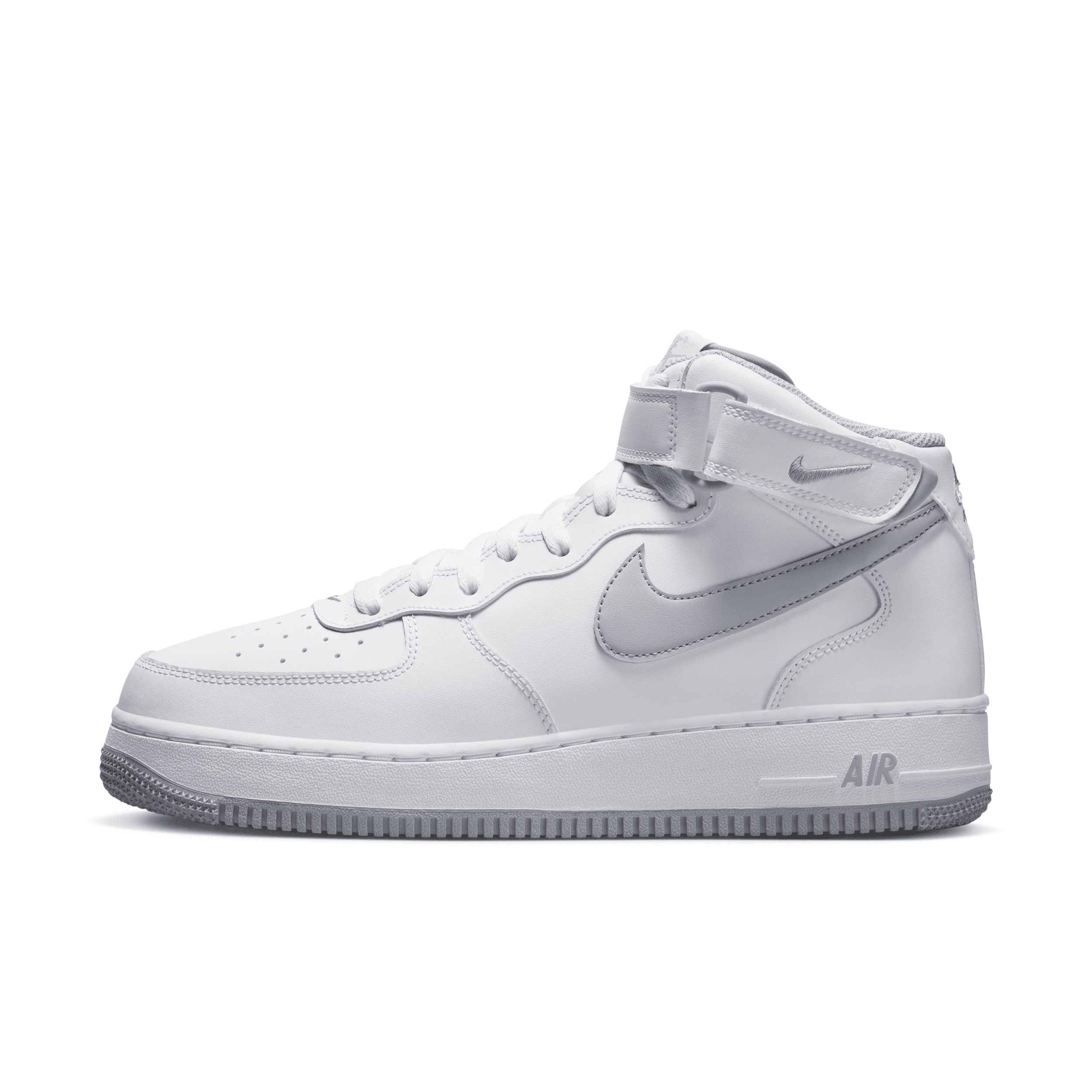 Shop Nike Men's Air Force 1 Mid '07 Shoes In White