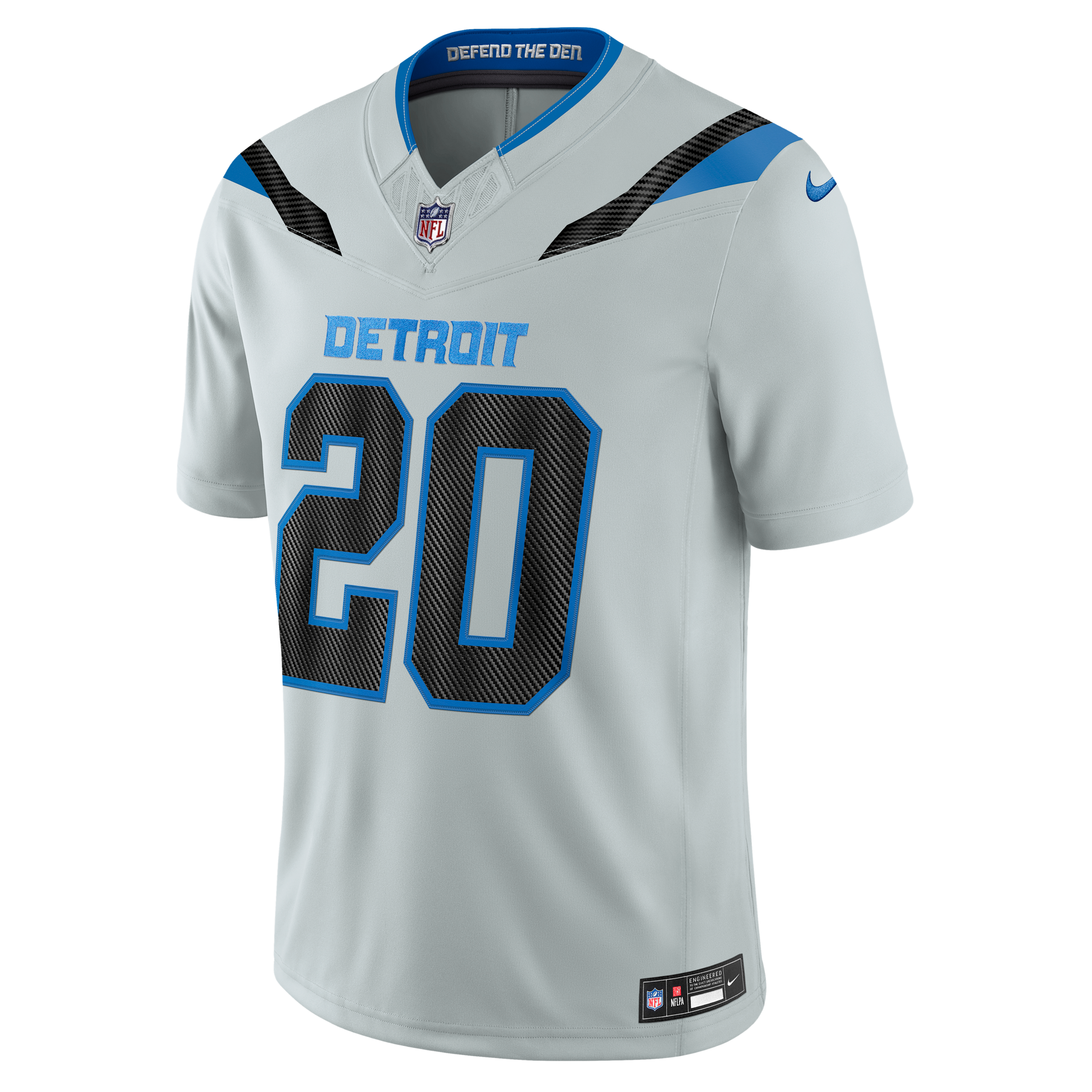 Nike Men's Barry Sanders Silver Detroit Lions 2026 Rivalries Collection Vapor F.u.s.e Stitched Limited Jersey - Silver
