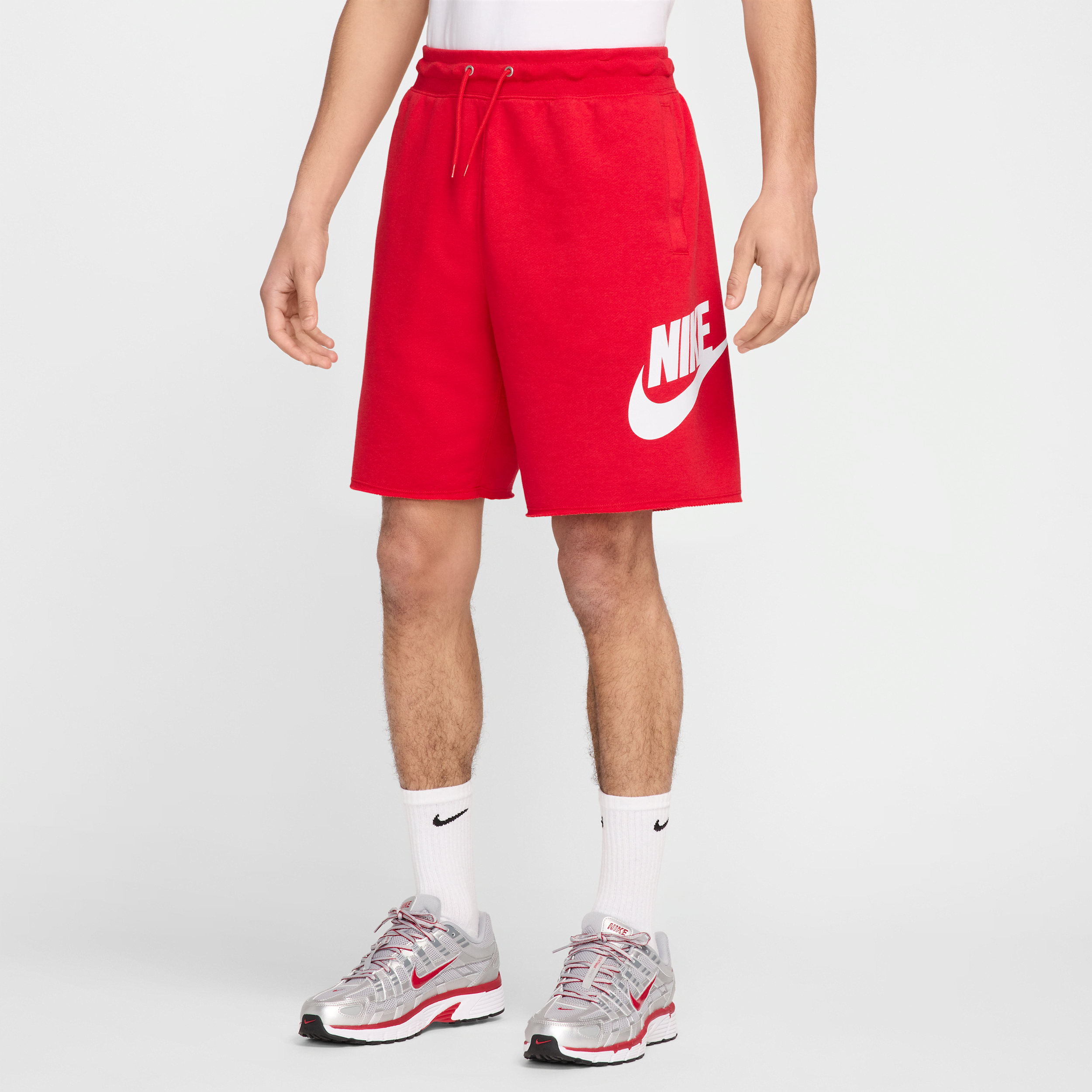 Nike Men's Club French Terry Alumni Shorts In Red