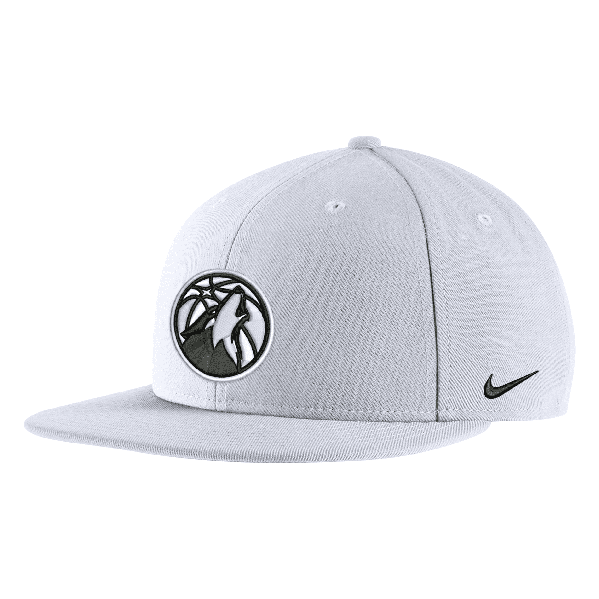 Nike Minnesota Timberwolves City Edition  Men's Nba Snapback Hat In White