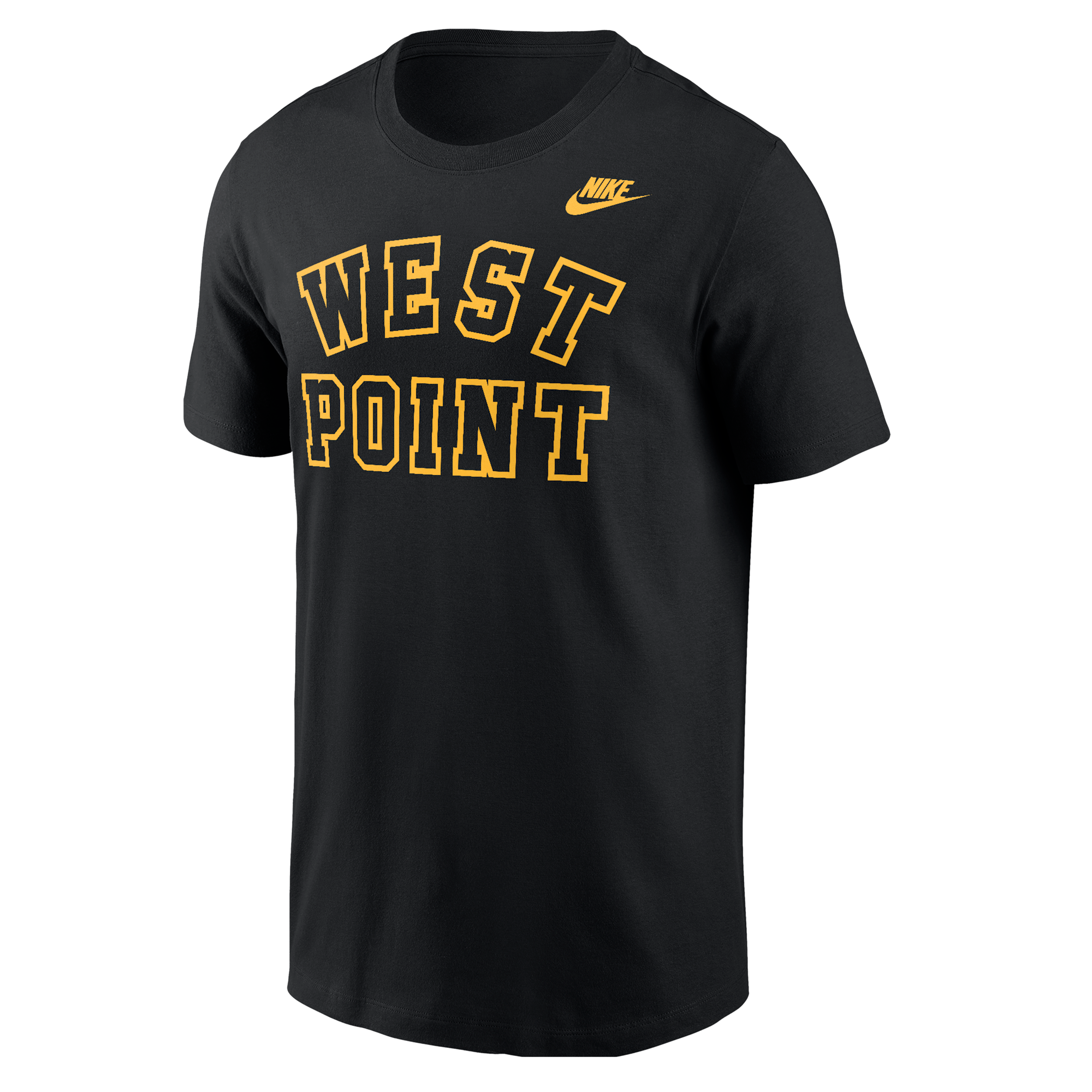 Nike Men's Black Army Black Knights Wordmark West Point Classic Collection T-Shirt - Black