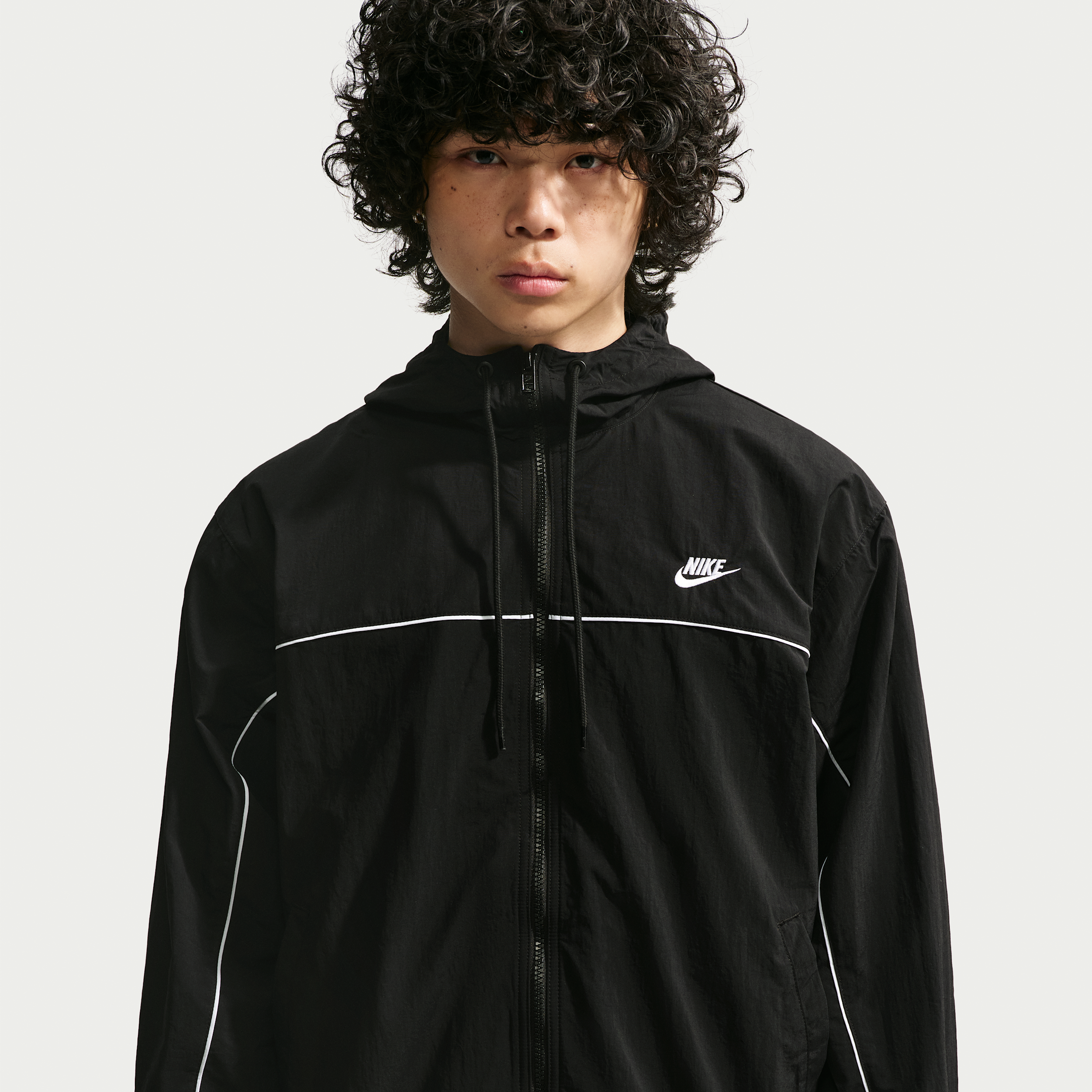 Nike Men's Club Hooded Jacket in Black | HJ2012-010