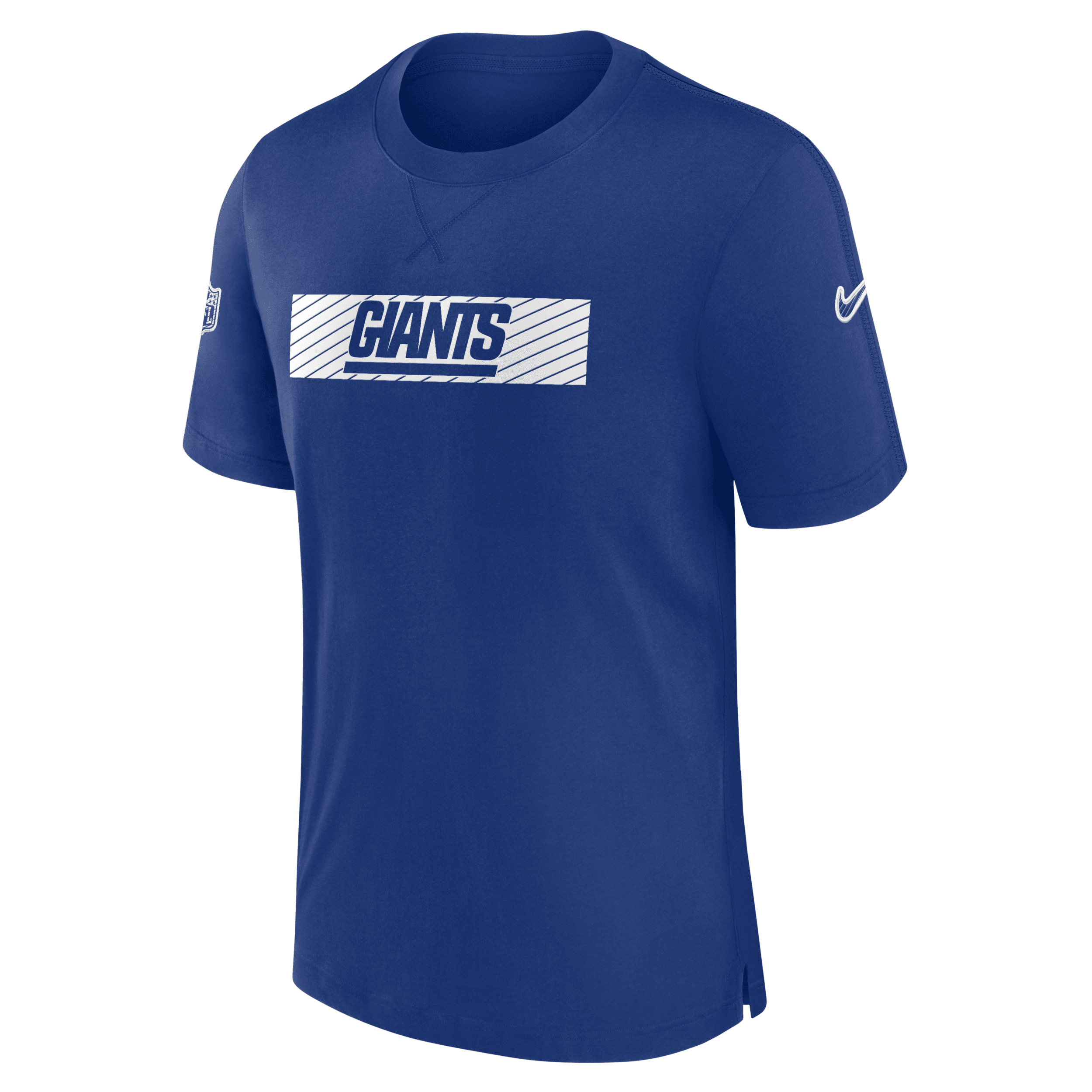 Nike Men's Royal New York Giants Sideline Player Performance T-shirt In Blue