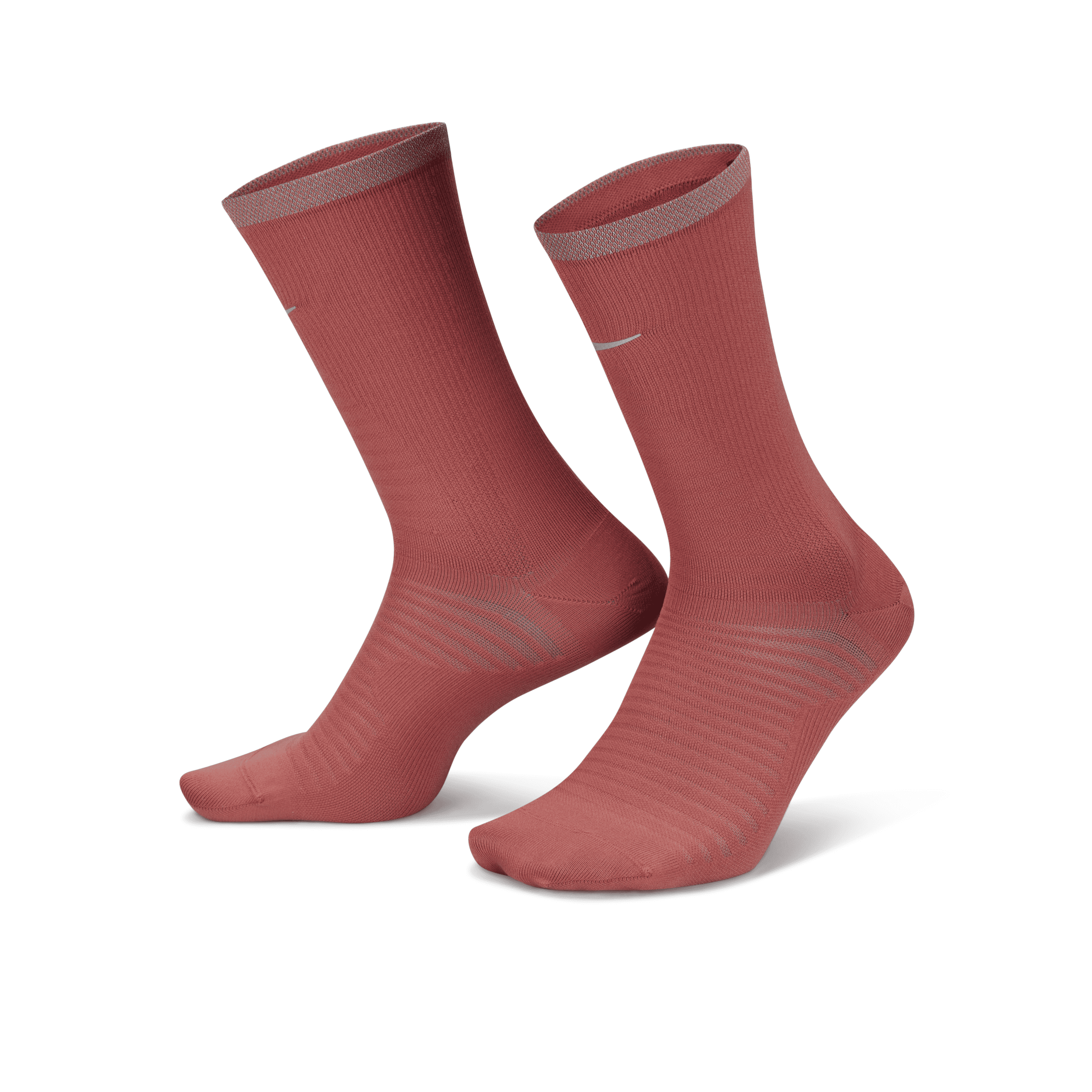Nike Unisex Spark Lightweight Running Crew Socks In Red