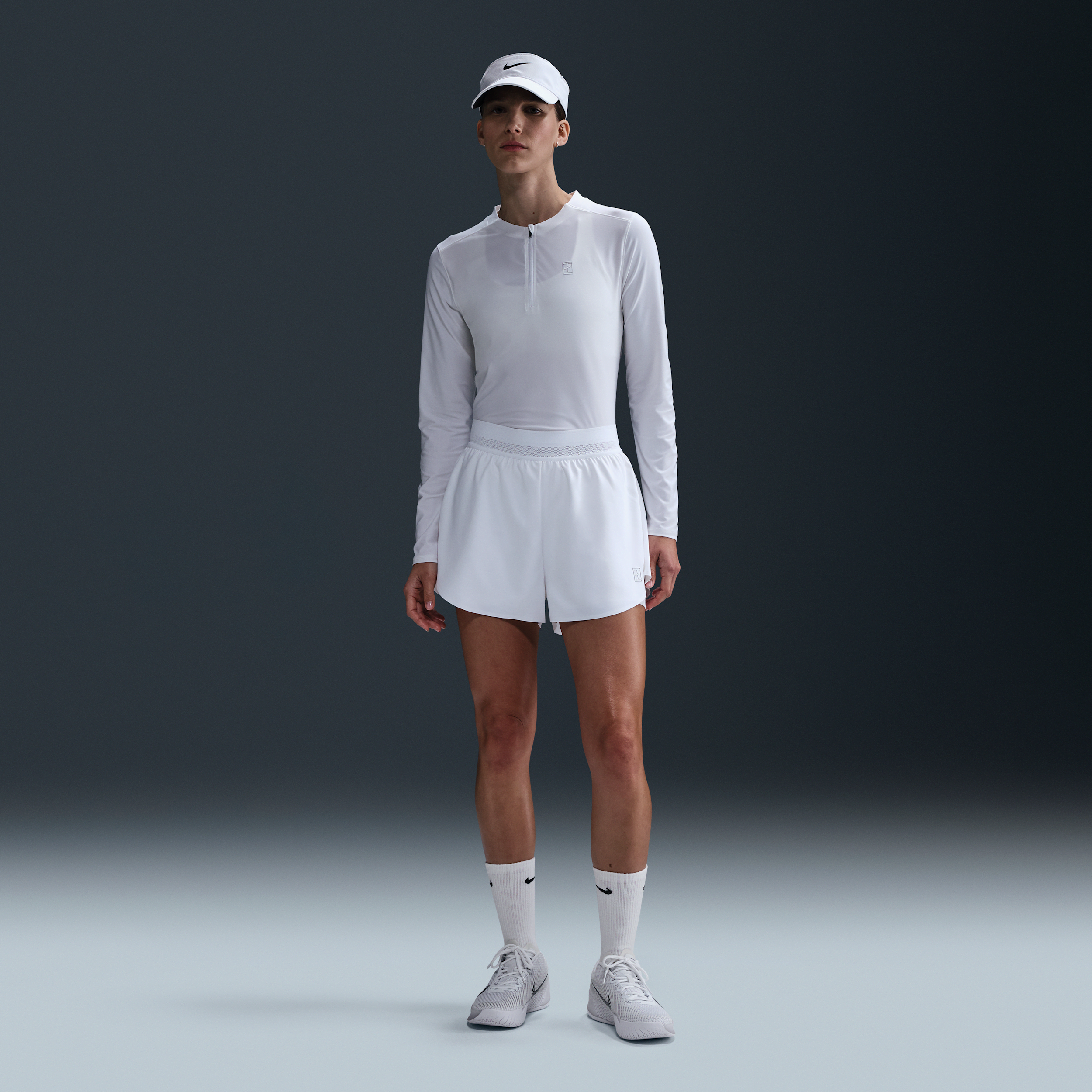 Nike Women's Court Ace Advantage Dri-fit Tennis Shorts In White