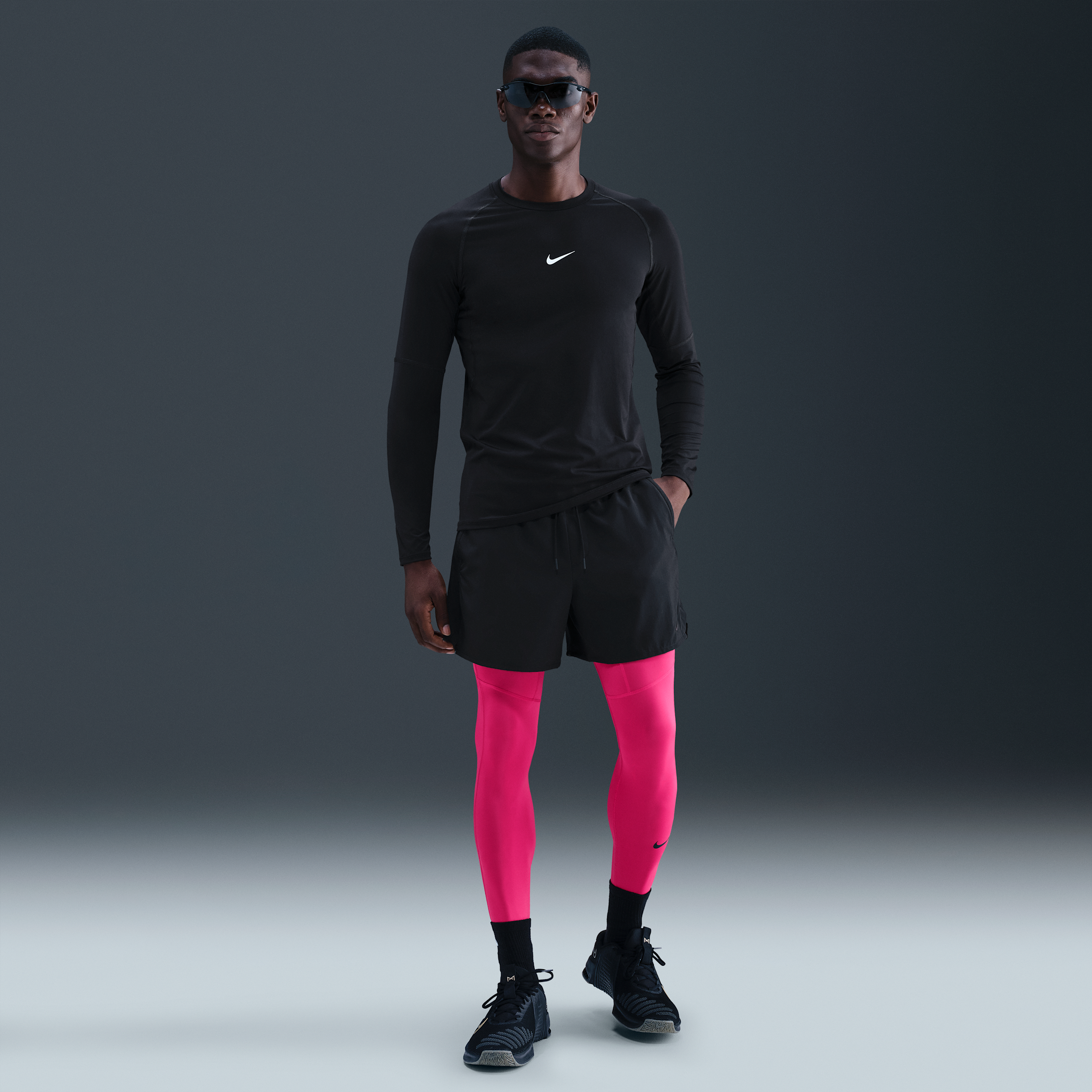 Nike Men's  Pro Dri-fit Fitness Tights In Pink