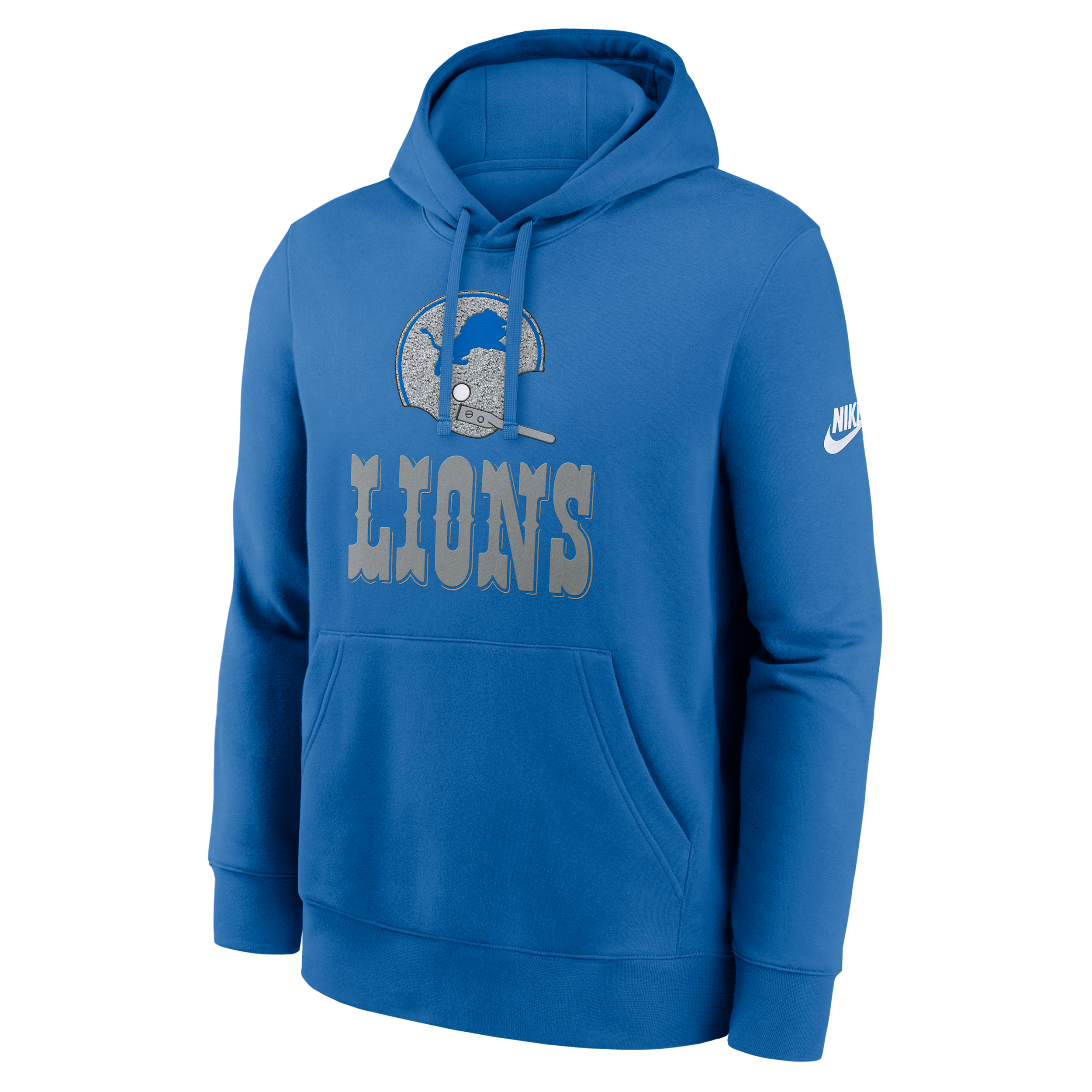 Nike Detroit Lions Best Season Rewind Club  Men's Nfl Pullover Hoodie In Blue