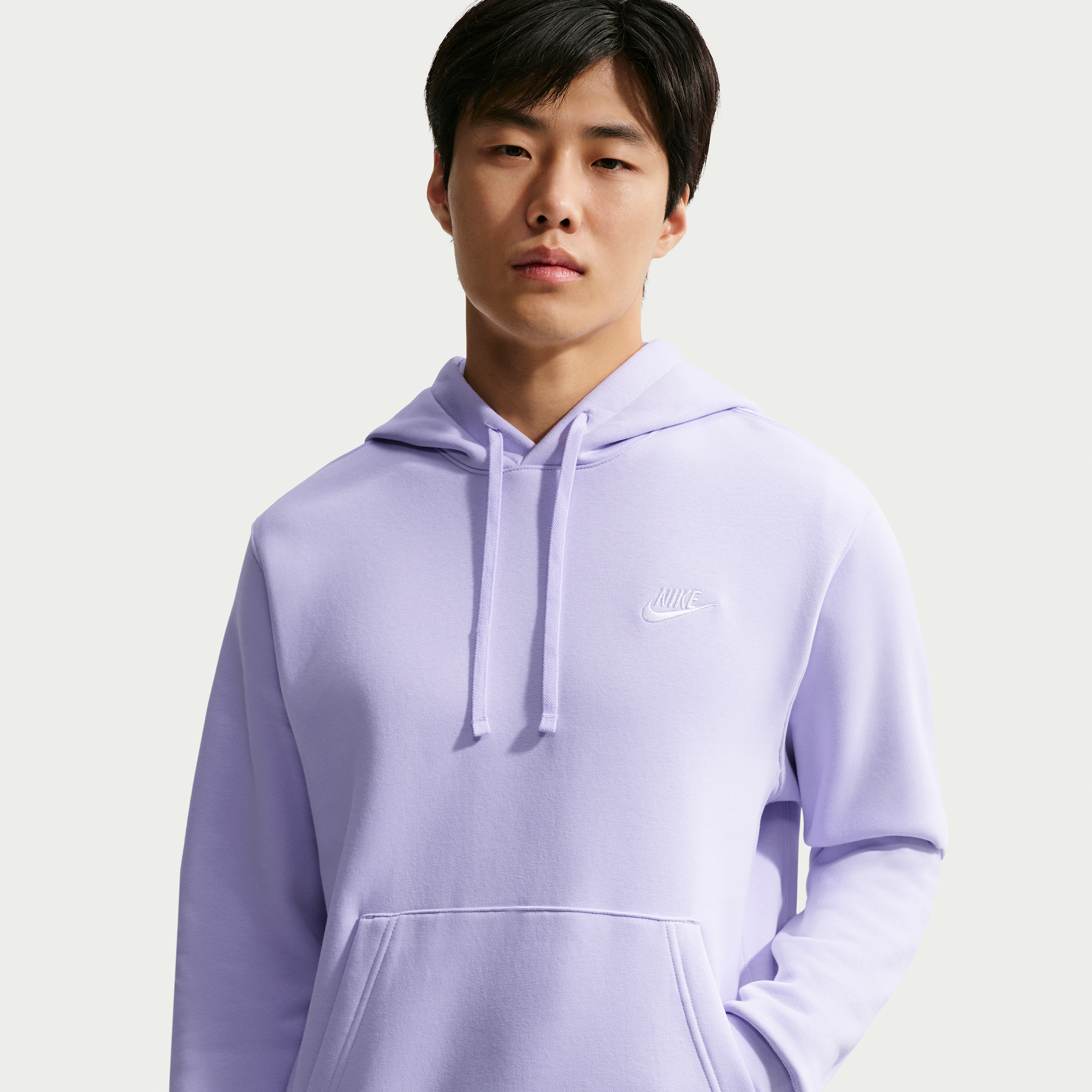 Men's Nike Sportswear Club Fleece Pullover Hoodie in Purple | BV2654-538