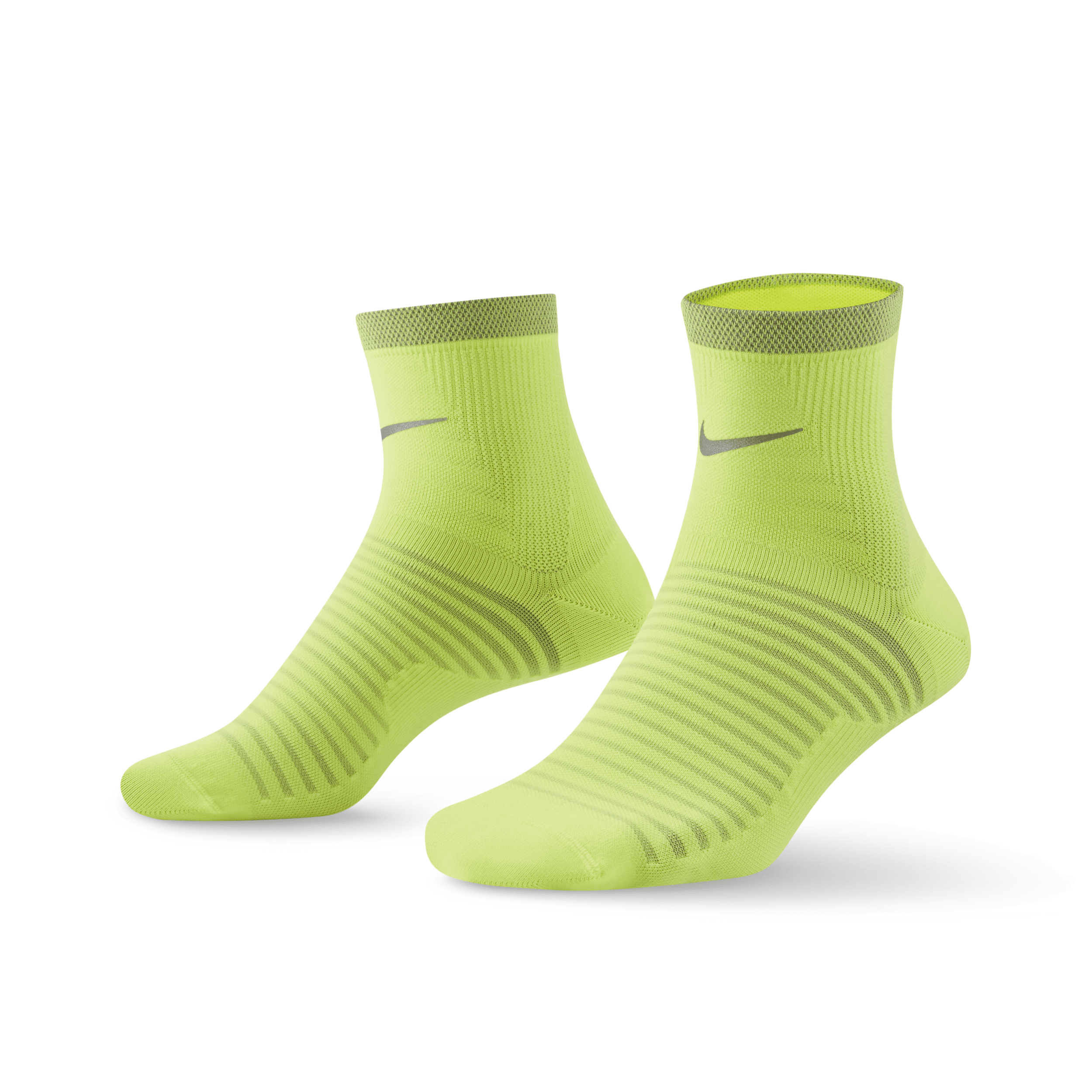 Shop Nike Unisex Spark Lightweight Running Ankle Socks In Yellow