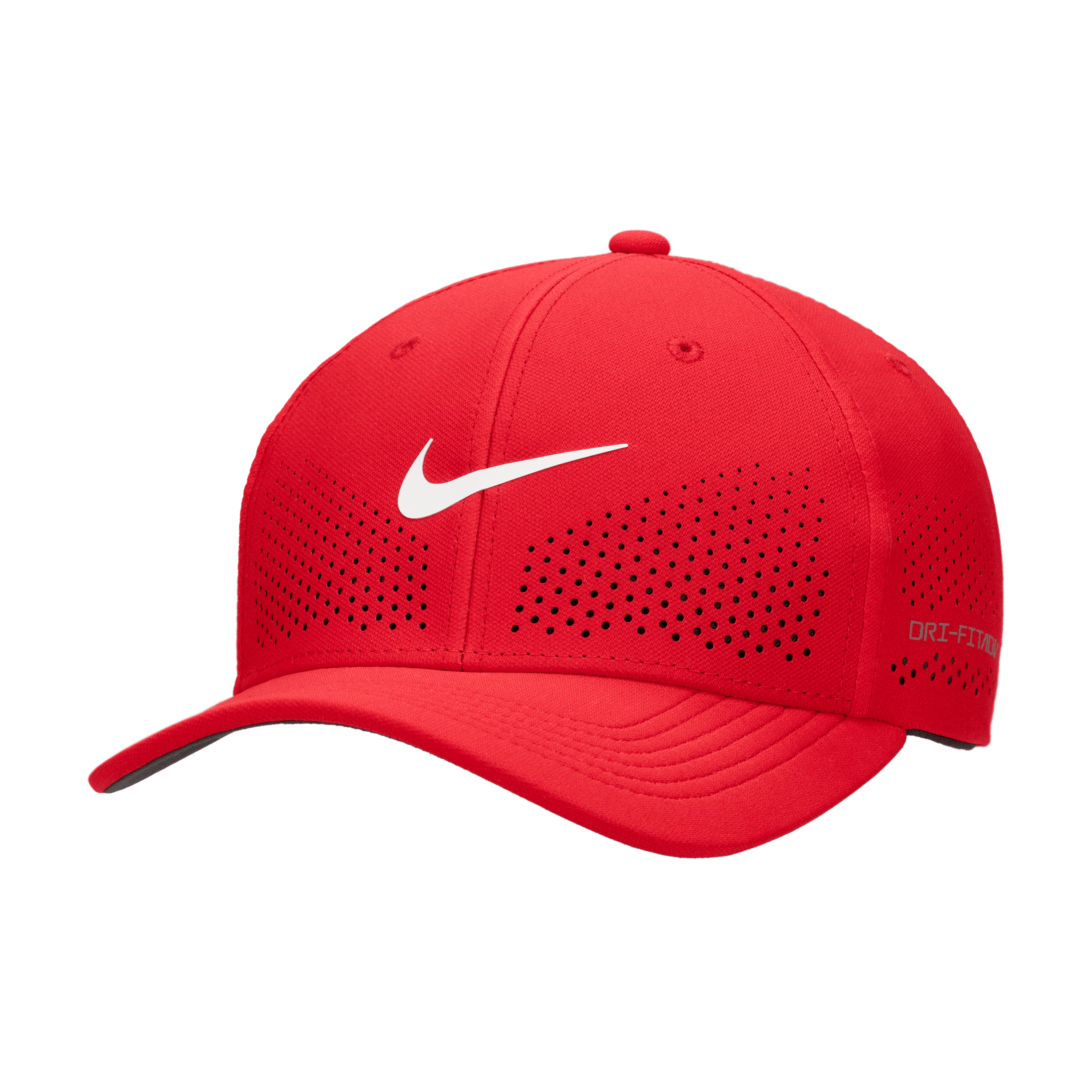 Nike Unisex Dri-fit Adv Rise Structured Swooshflex Cap In Red