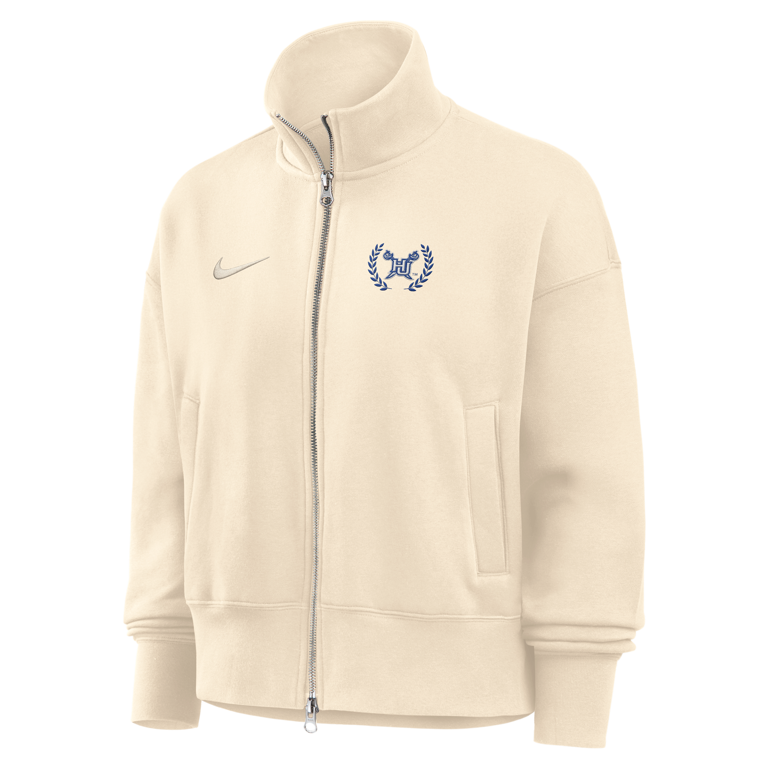 Nike Women's College (Hampton University) Nike Women's Phoenix Fleece Track Jacket in Brown | ZW052NHMTU26-NAT