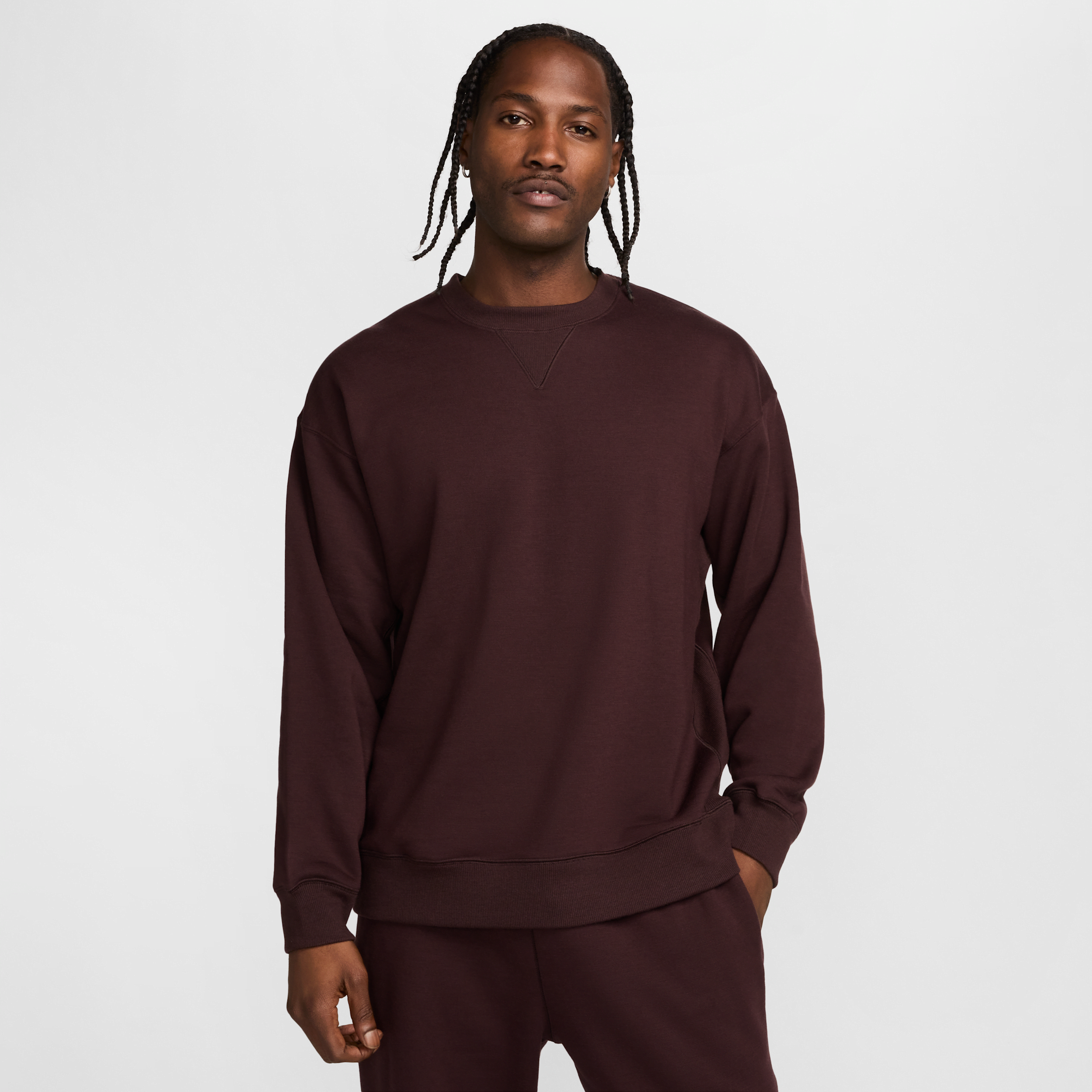 Nike Unisex Wool Classics Crew In Brown