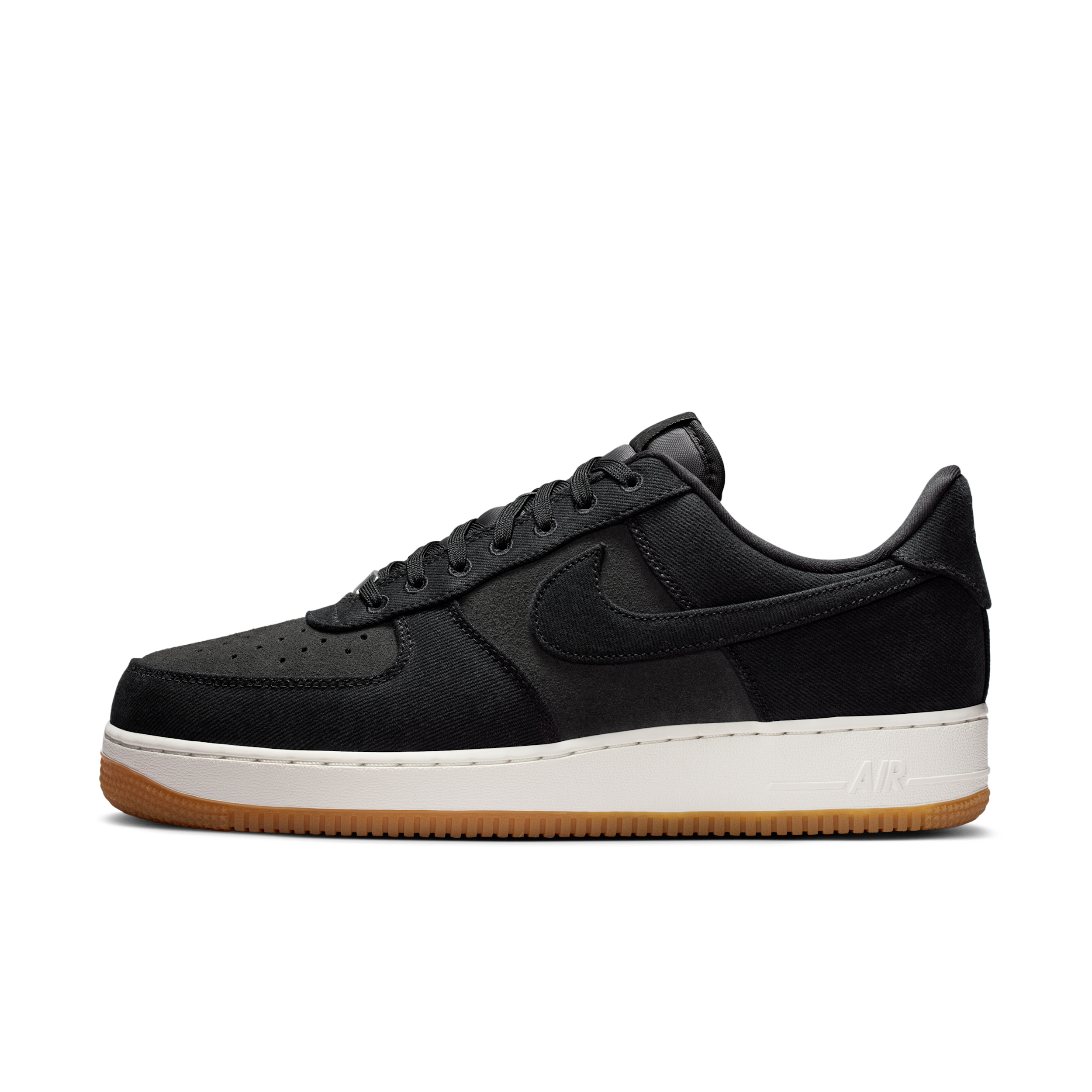 Nike Men's Air Force 1 '07 LV8 "Denim" Shoes in Black | IR0951-002