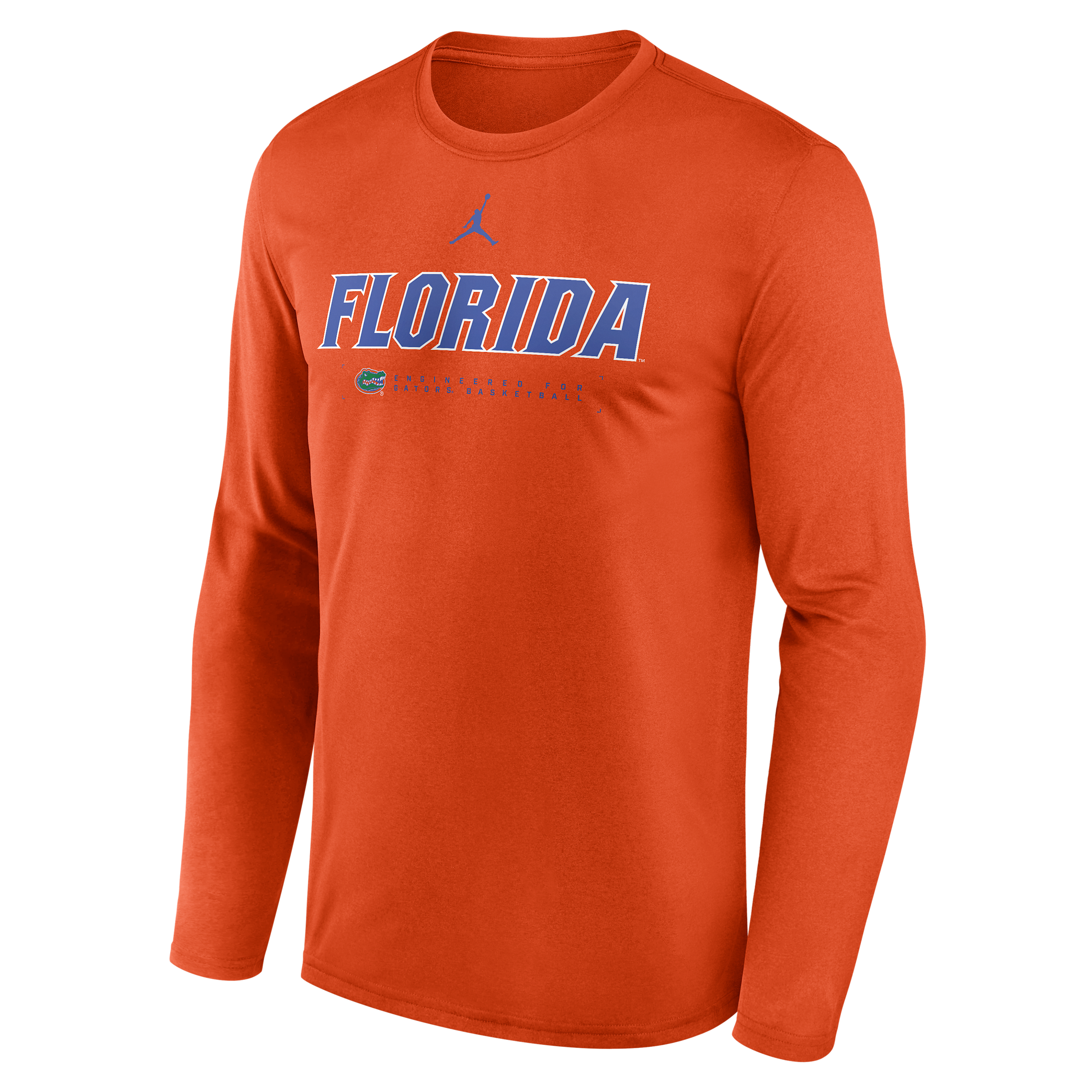 Men's Florida Courtside Basketball Shootaround Legend Jordan Brand Dri-FIT College Long-Sleeve T-Shirt in Orange | 0JTJ89MUFN-NK9
