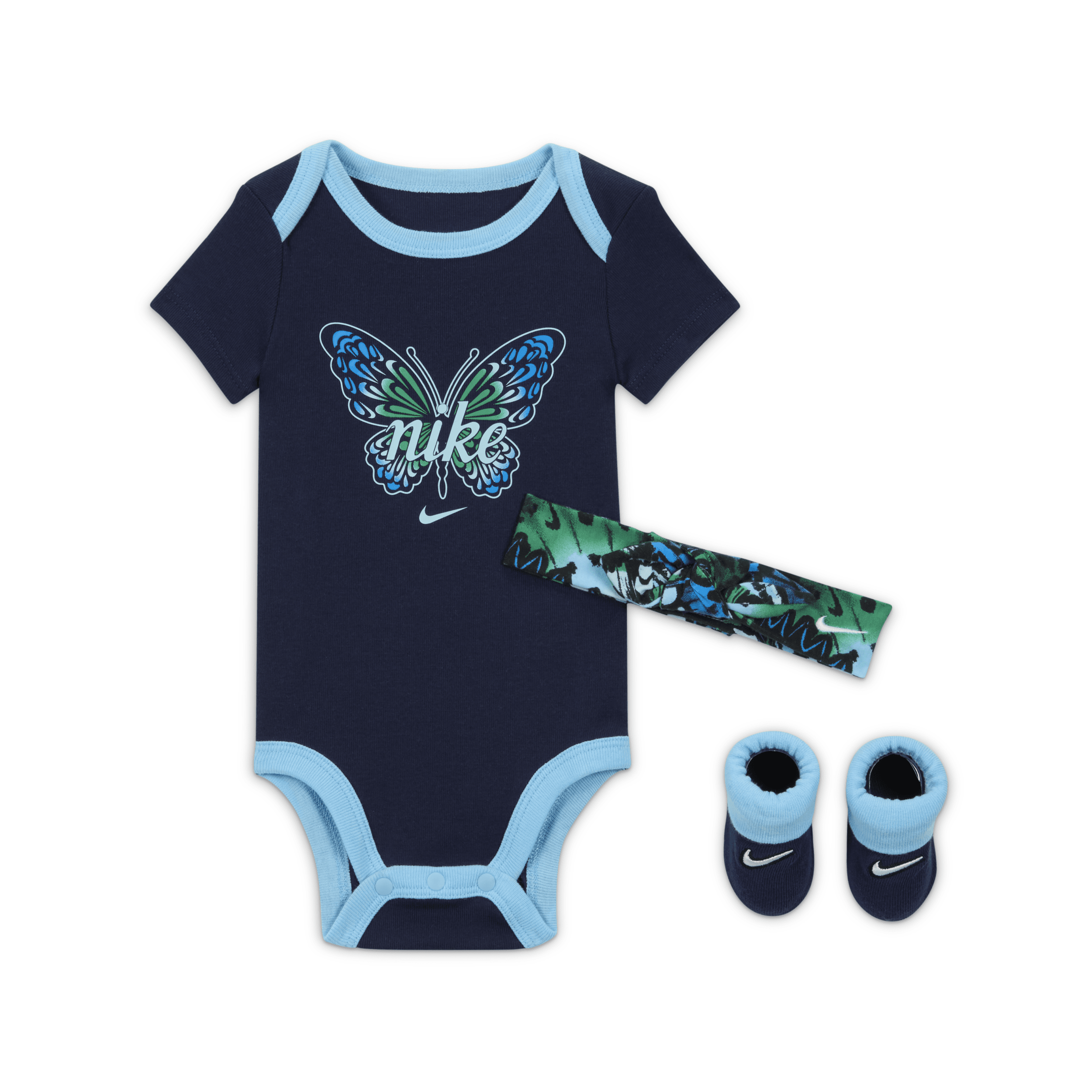 Nike Metamorph Baby 3-piece Boxed Set In Blue