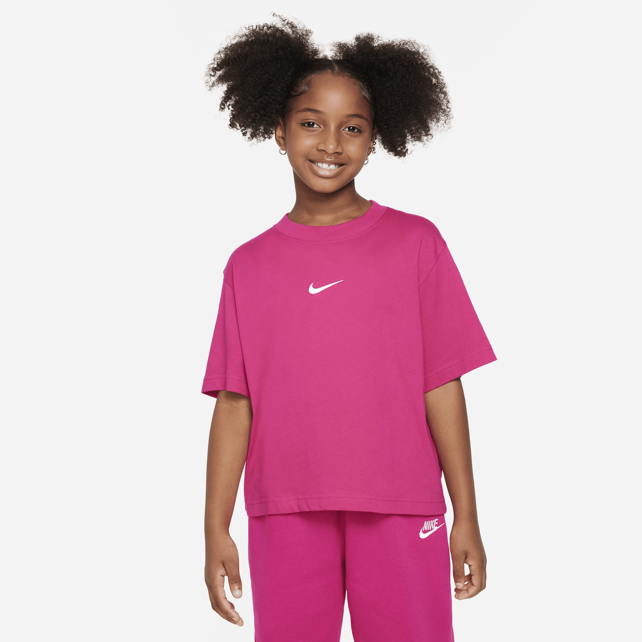 Nike Sportswear Big Kids' (girls') T-shirt In Pink