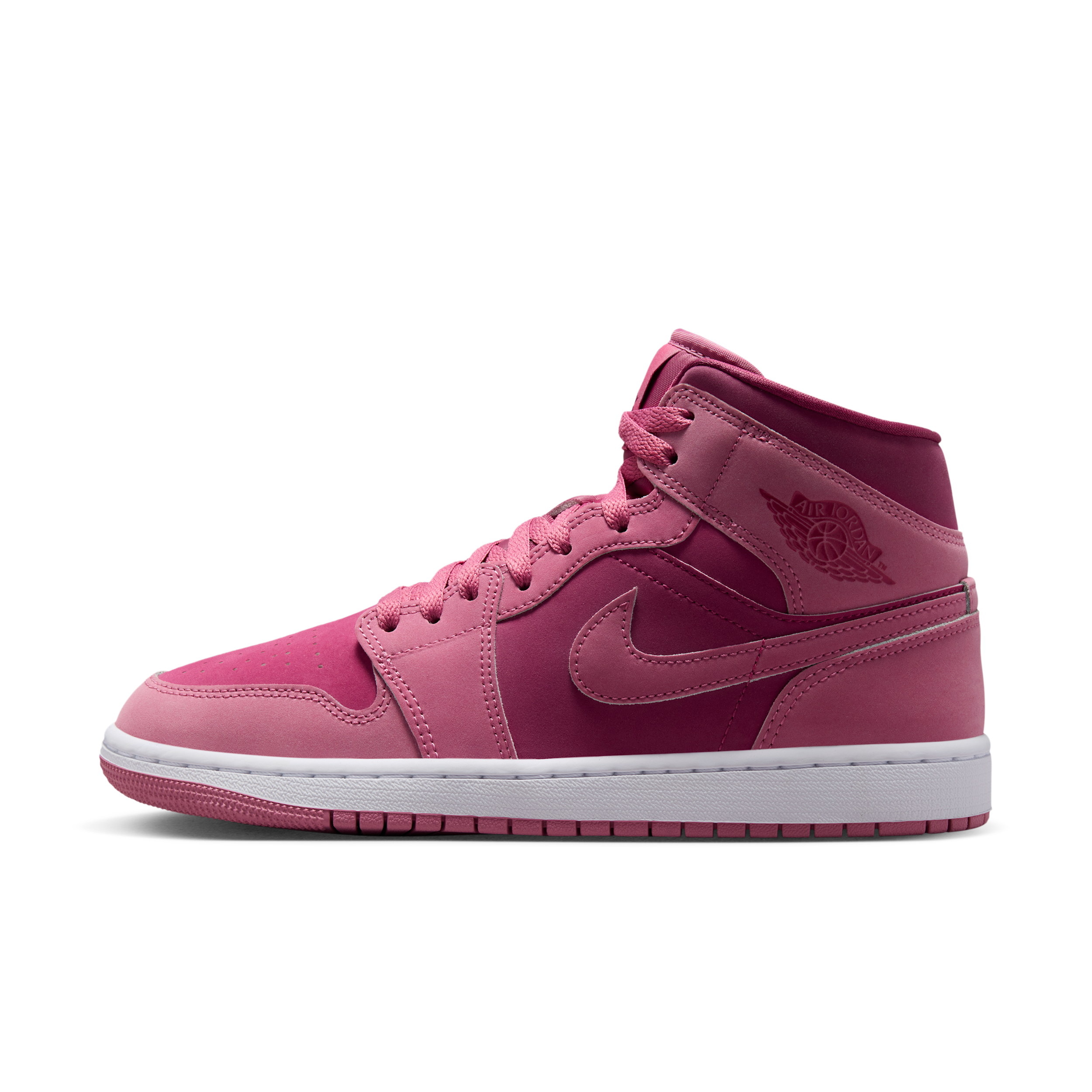 Women's Air Jordan 1 Mid Shoes in Pink | BQ6472-603