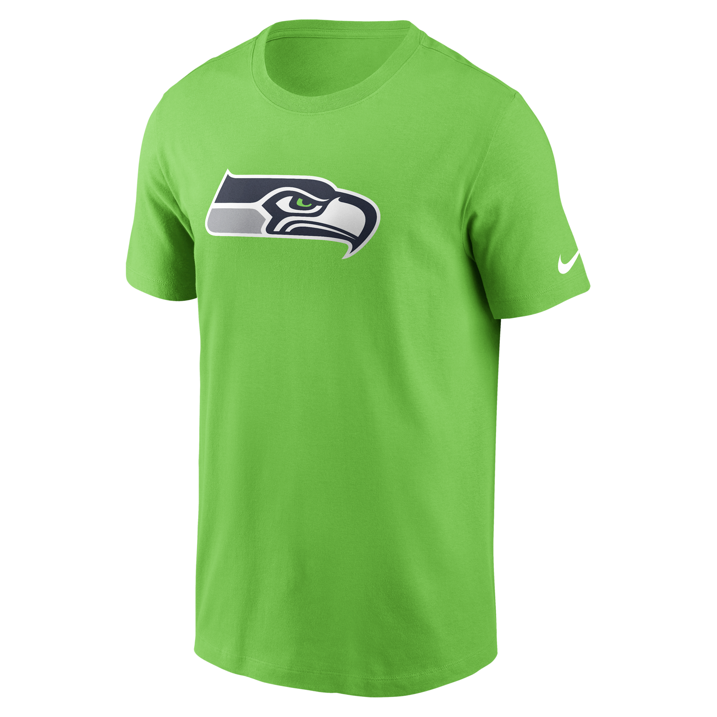 Seattle Seahawks Logo Essential Nike Men's NFL T-Shirt in Green | N1993HN78-UXR