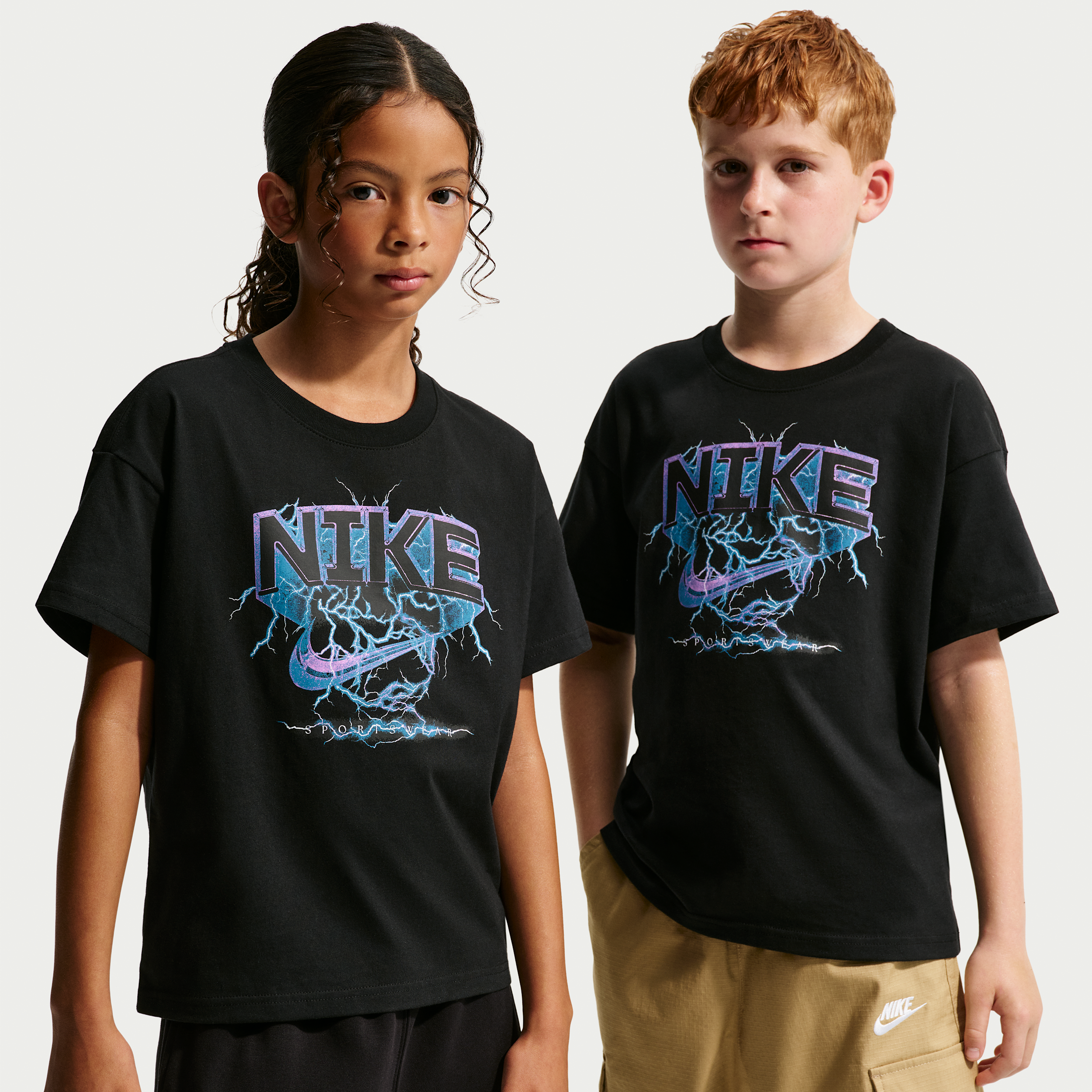 Nike Sportswear Big Kids' T-Shirt in Black | IR5209-010